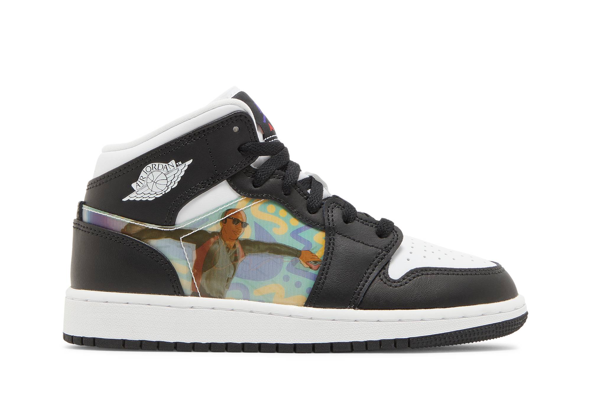 (GS) Air Jordan 1 Mid Hologram DR9495-001 Gloiber
