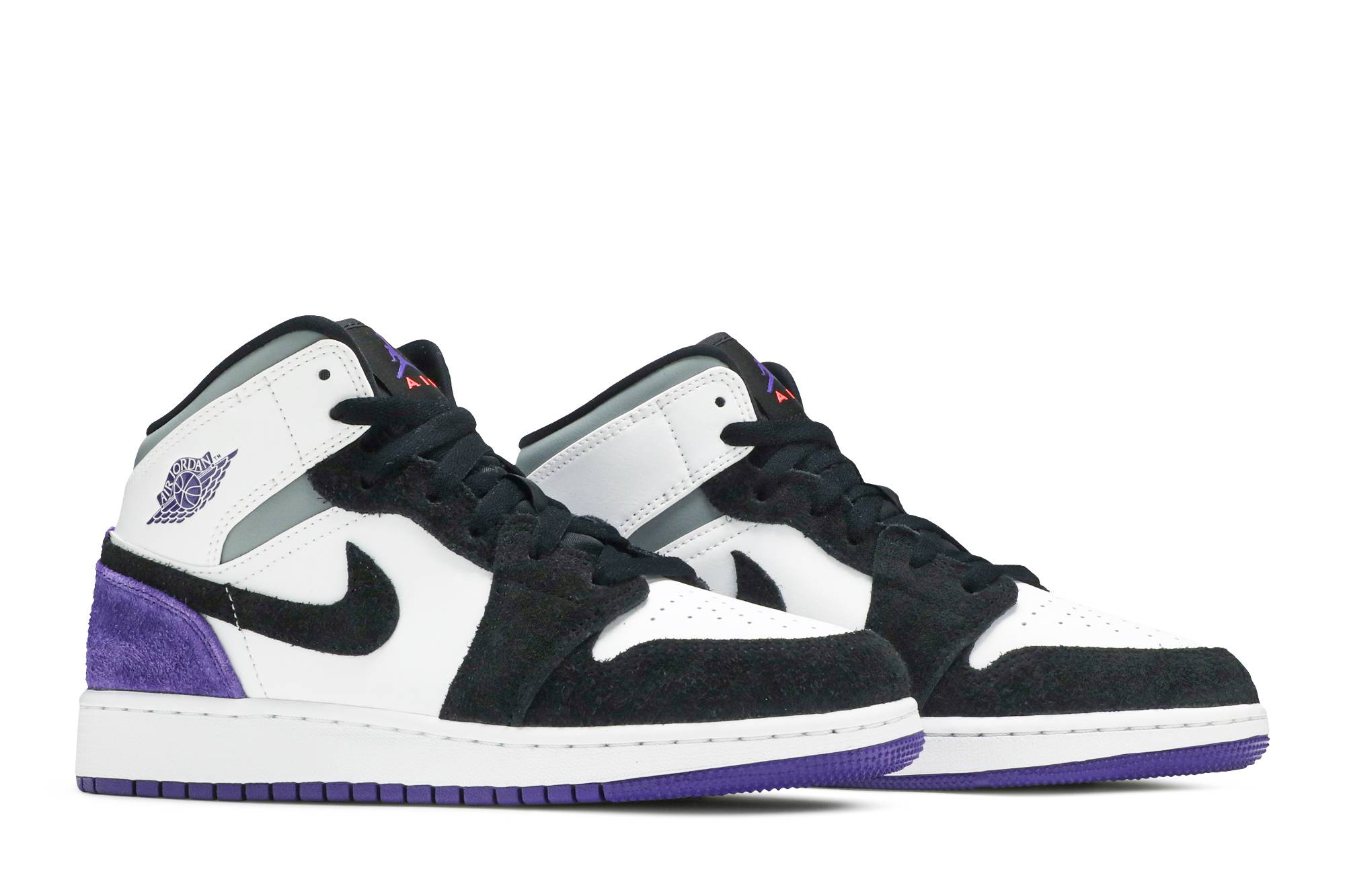 (Grade School) Air Jordan 1 Mid SE 'Varsity Purple' BQ6931-105 - Image 8