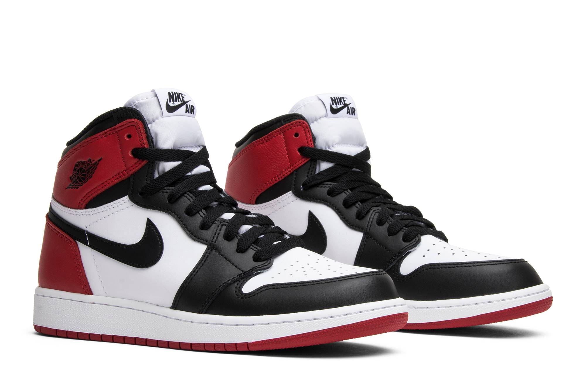 (Grade School) Air Jordan 1 Retro BG Black Toe 2016 575441-125 Moroen - Image 8