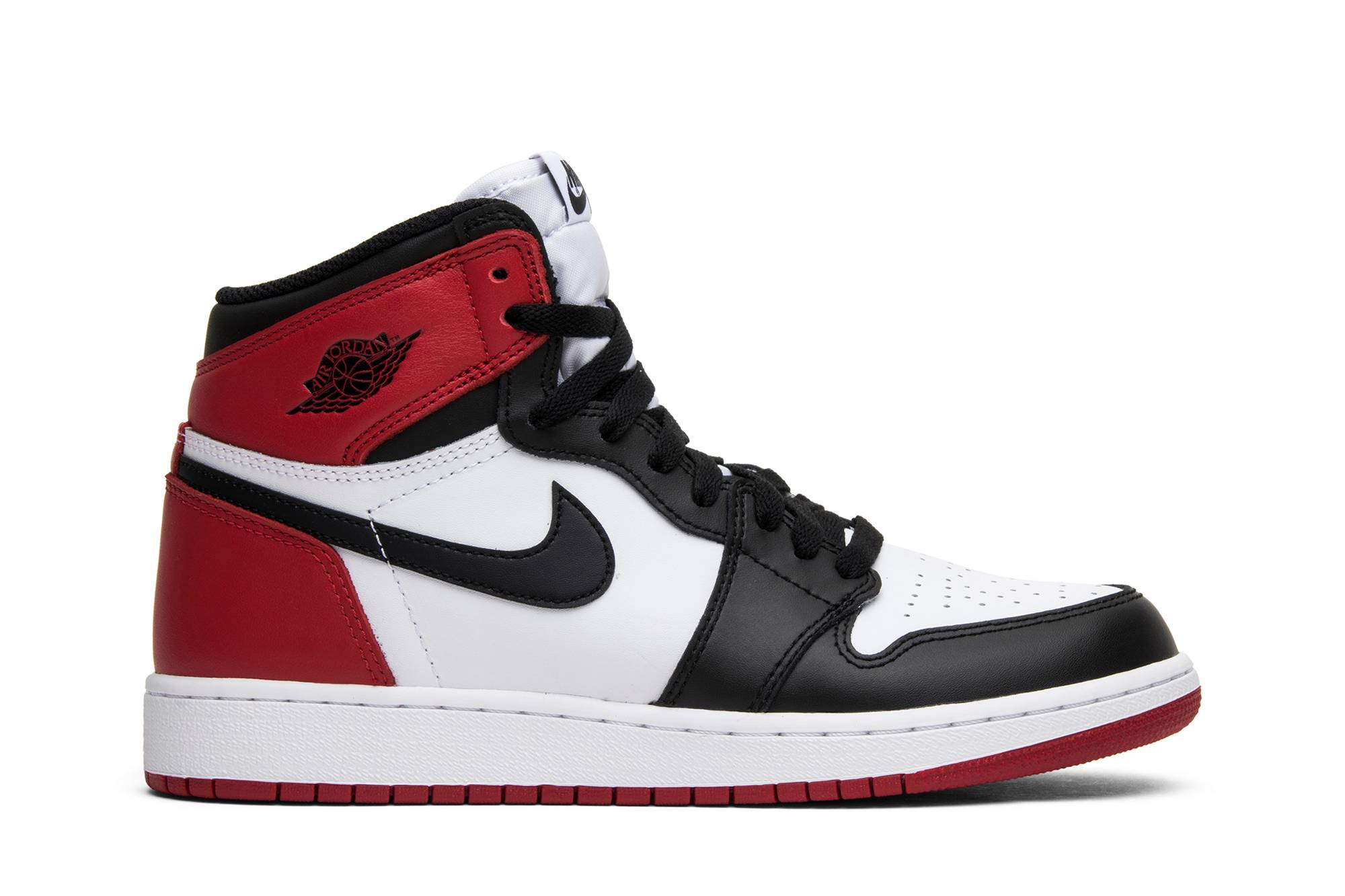 (Grade School) Air Jordan 1 Retro BG Black Toe 2016 575441-125 Moroen