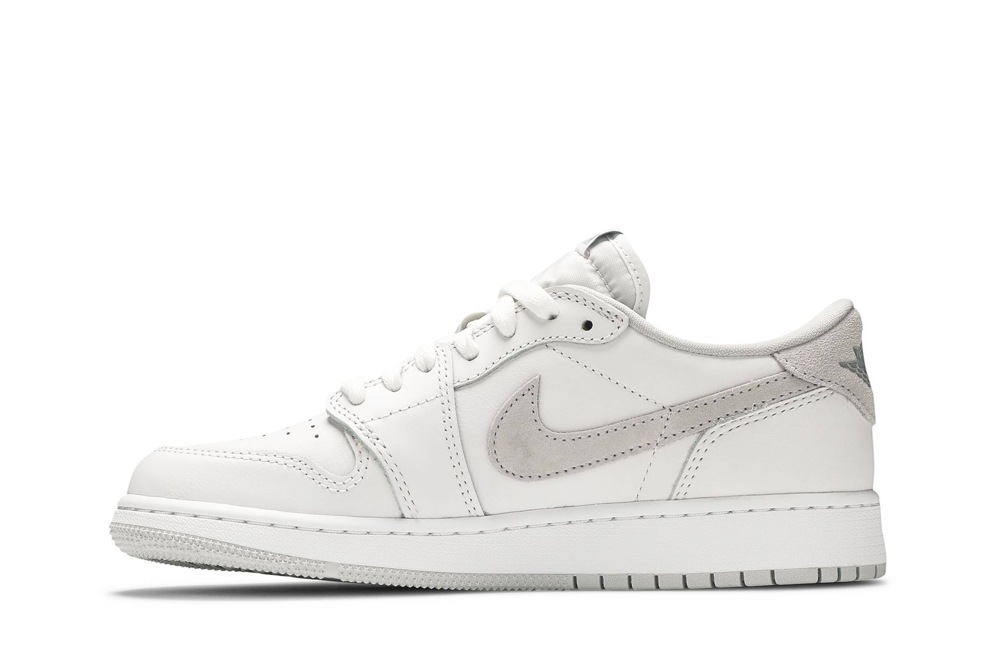 (Grade School) Air Jordan 1 Retro Low OG Neutral Grey 2021 CZ0858-100 Moroen - Image 3