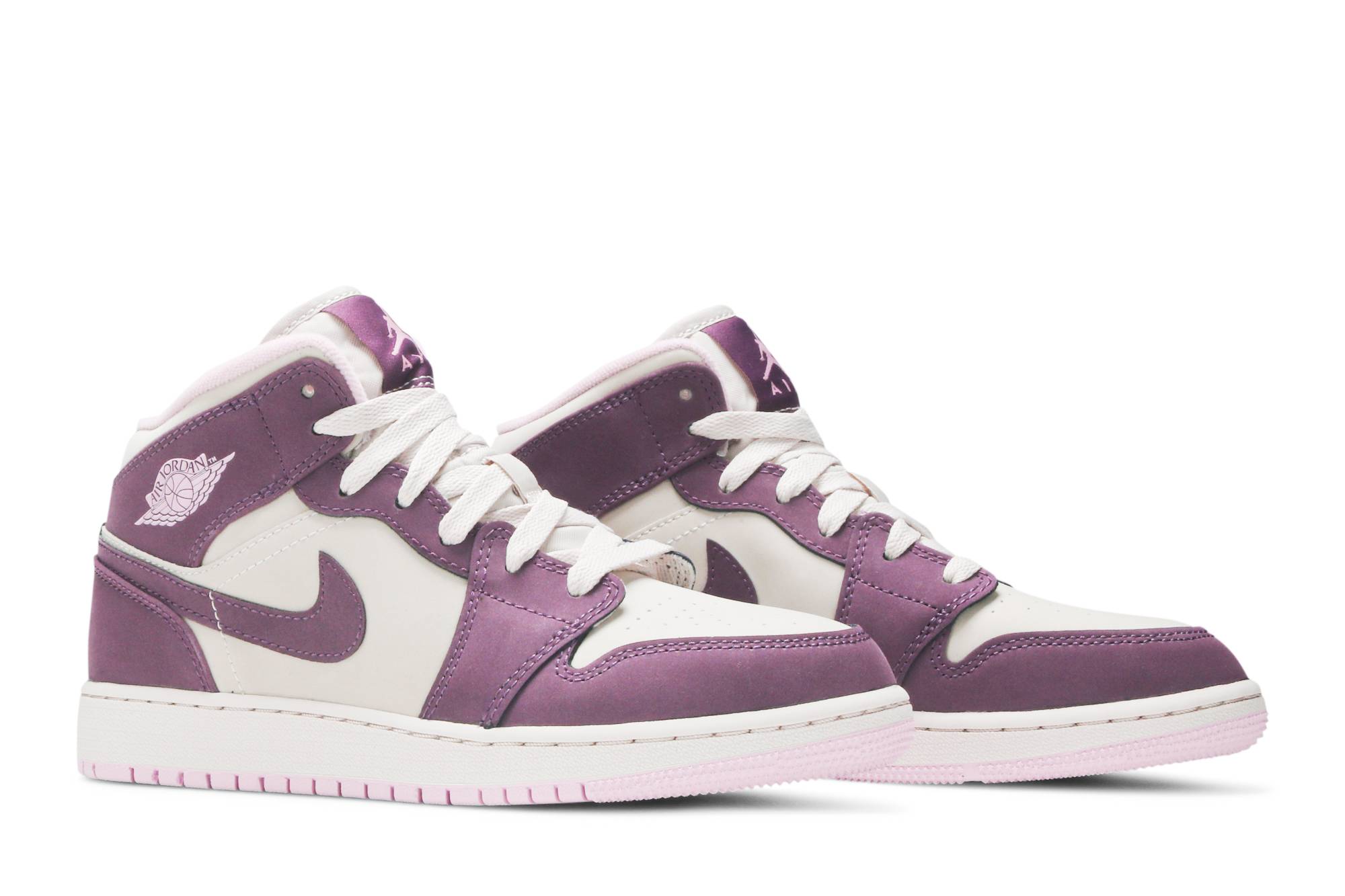 (Grade School) Air Jordan 1 Retro Mid 'Pro Purple' 555112-500 - Image 7
