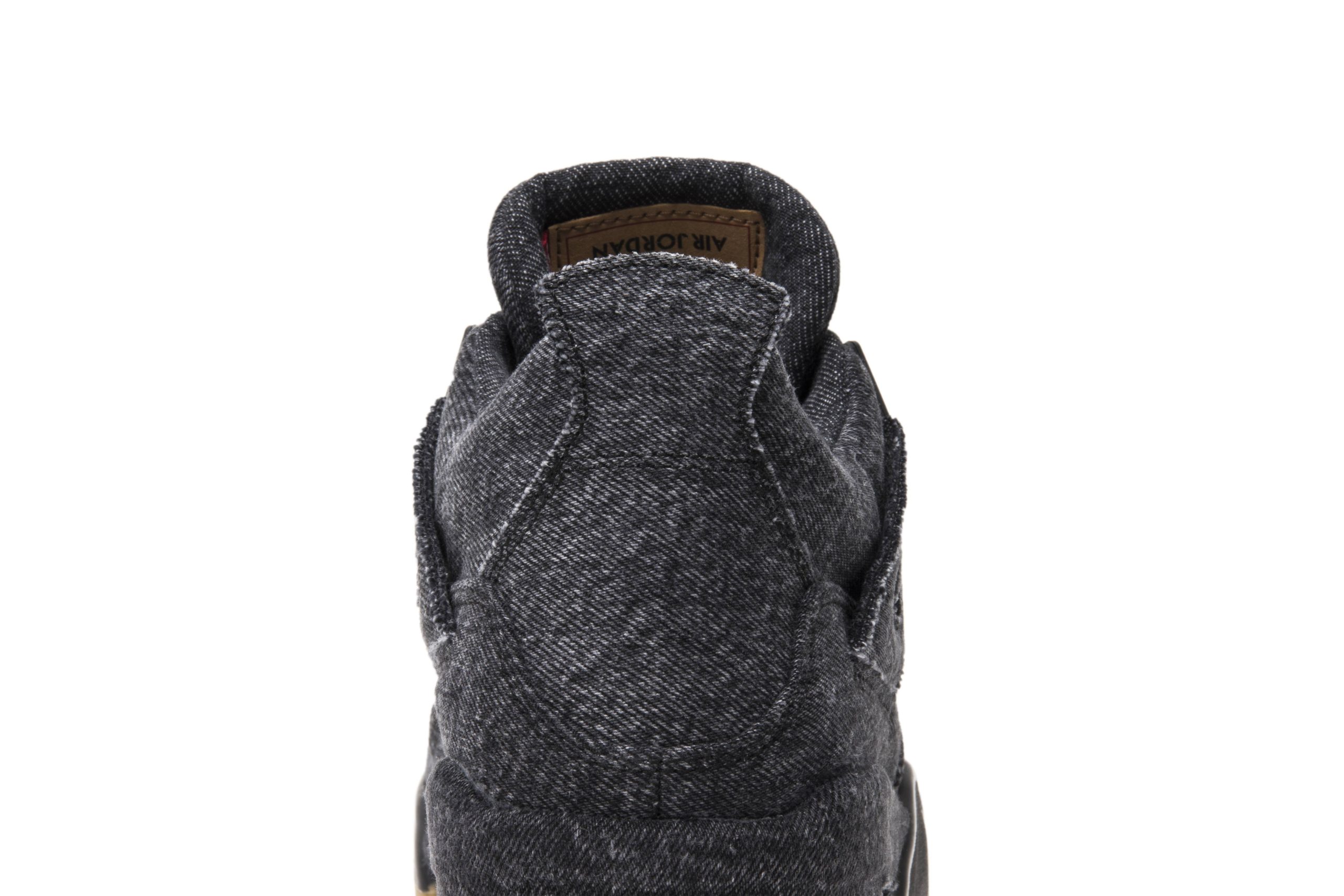 (Grade School) Levis x Air Jordan 4 Retro Black Denim (Levis Tag) AQ9103-001 Moroen - Image 7