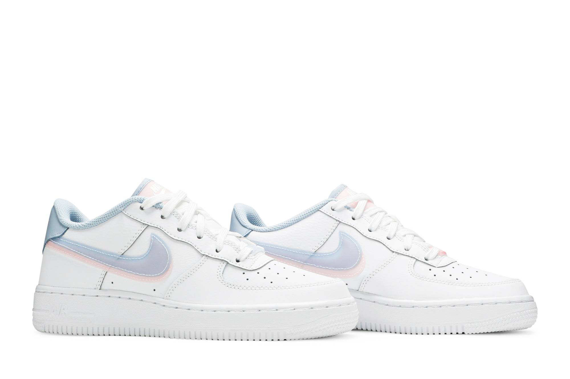 (Grade School) Nike Air Force 1 LV8 Double Swoosh CW1574-100 Coiloa - Afbeelding 15