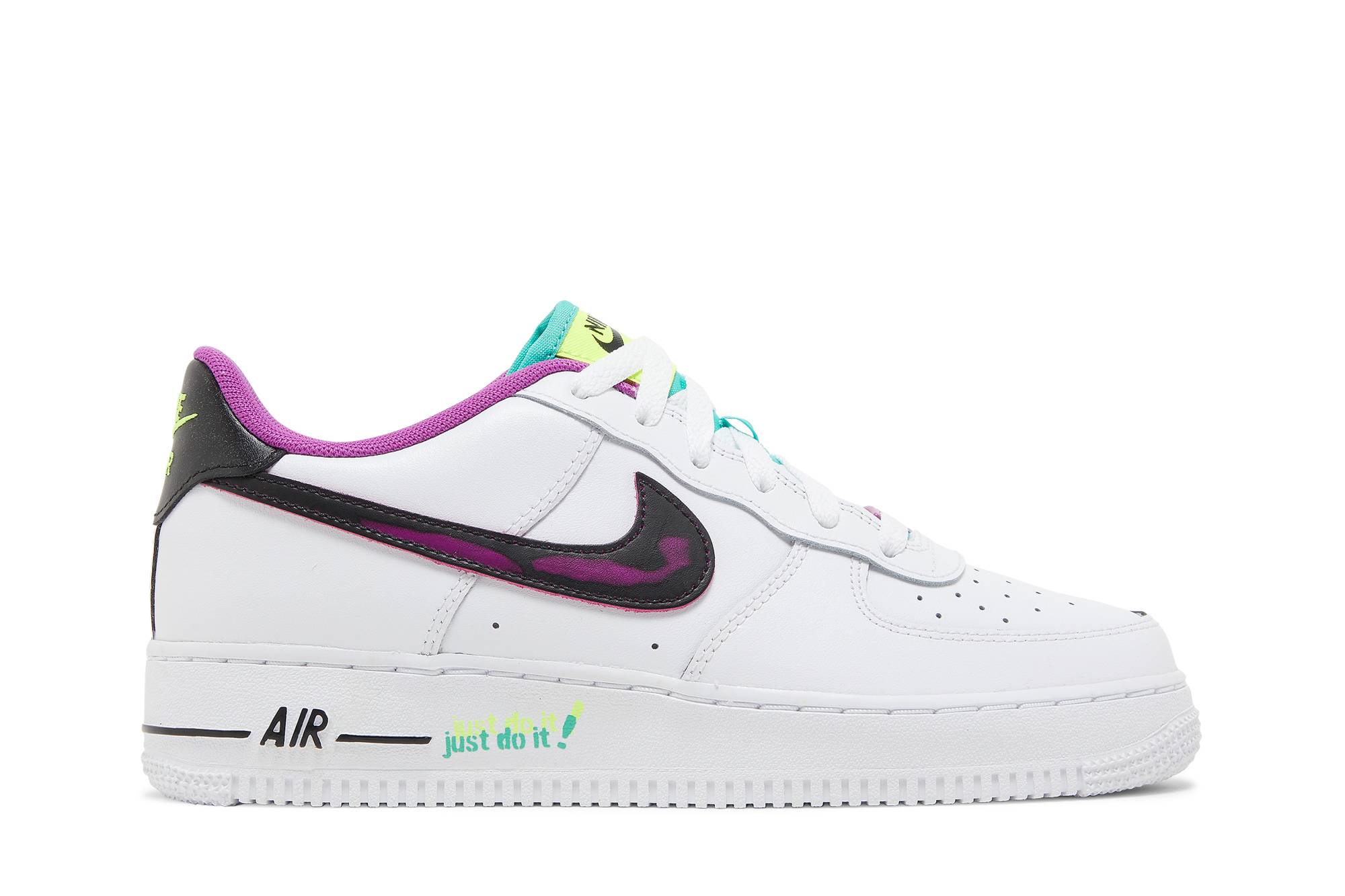 (Grade School) Nike Air Force 1 LV8 Just Do It! DX3933-100 Coiloa