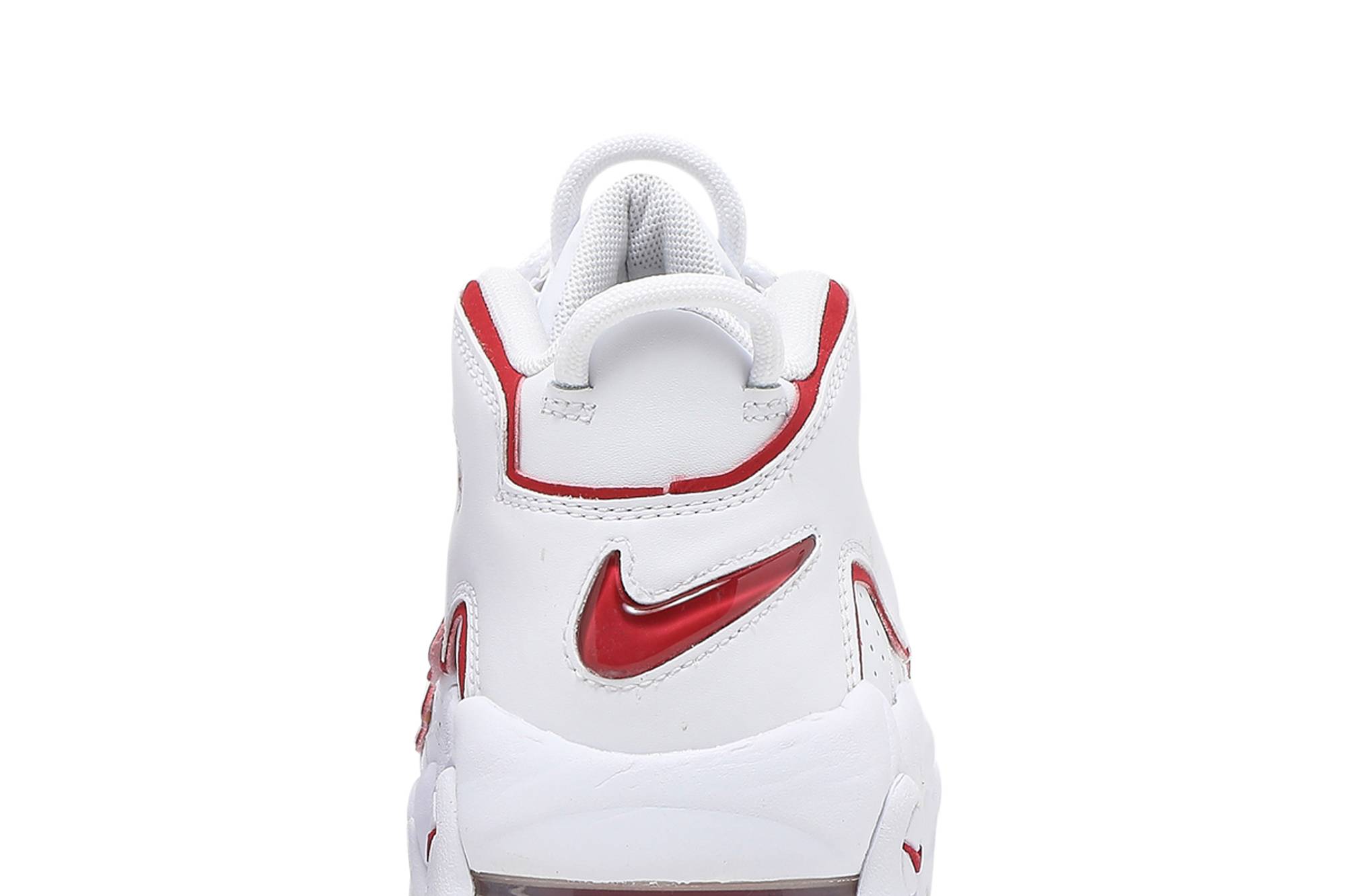(Grade School) Nike Air More Uptempo 2021 White Varsity Red DJ5988-100 Coiloa - immagine 7