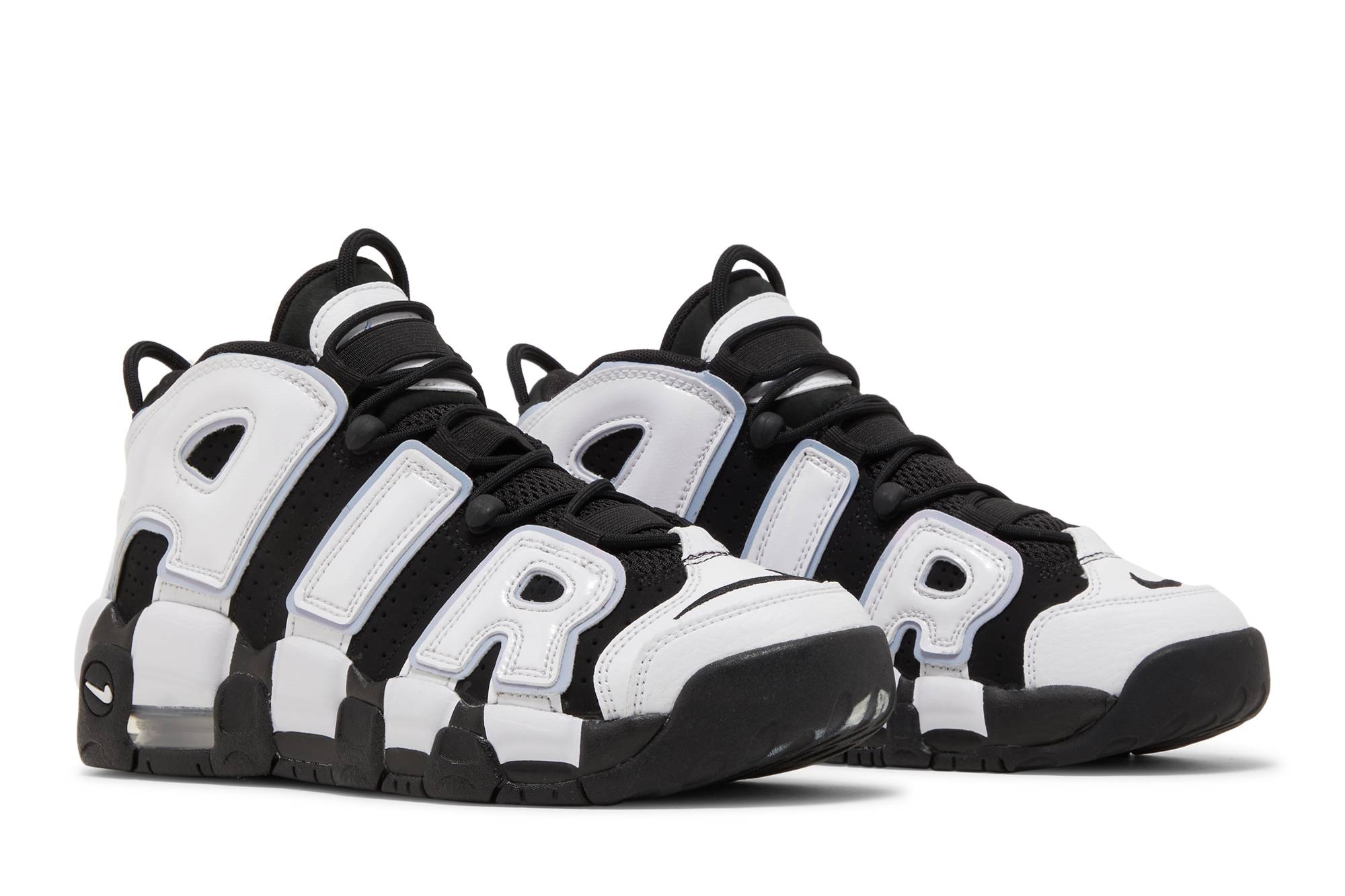 (Grade School) Nike Air More Uptempo Black Cobalt Bliss DQ6200-001 Coiloa - ภาพ 8