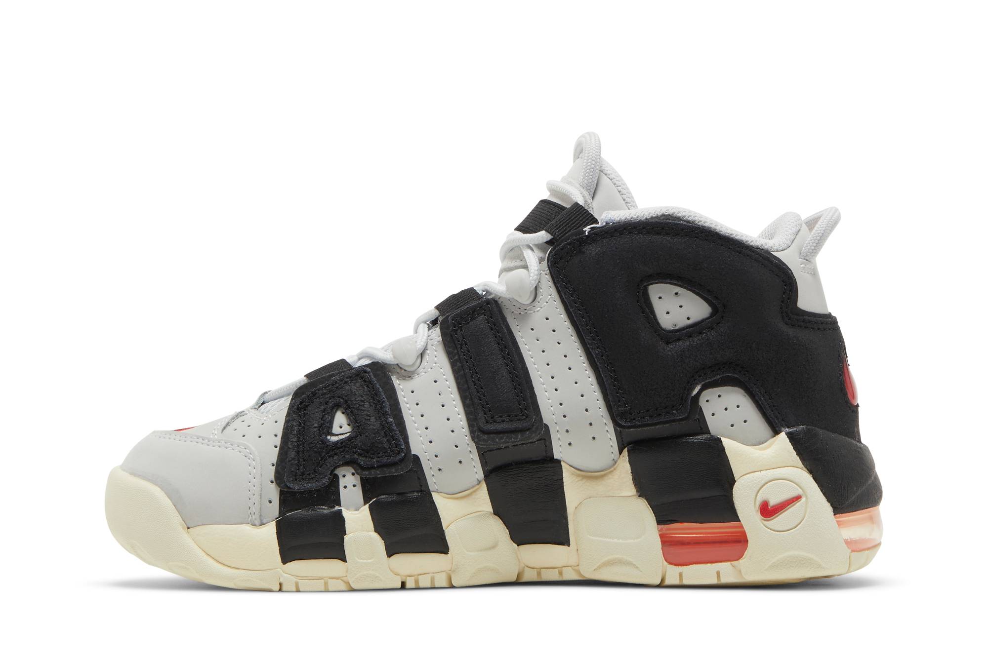 (Grade School) Nike Air More Uptempo Hoops DX3360-001 Moroen - Image 3