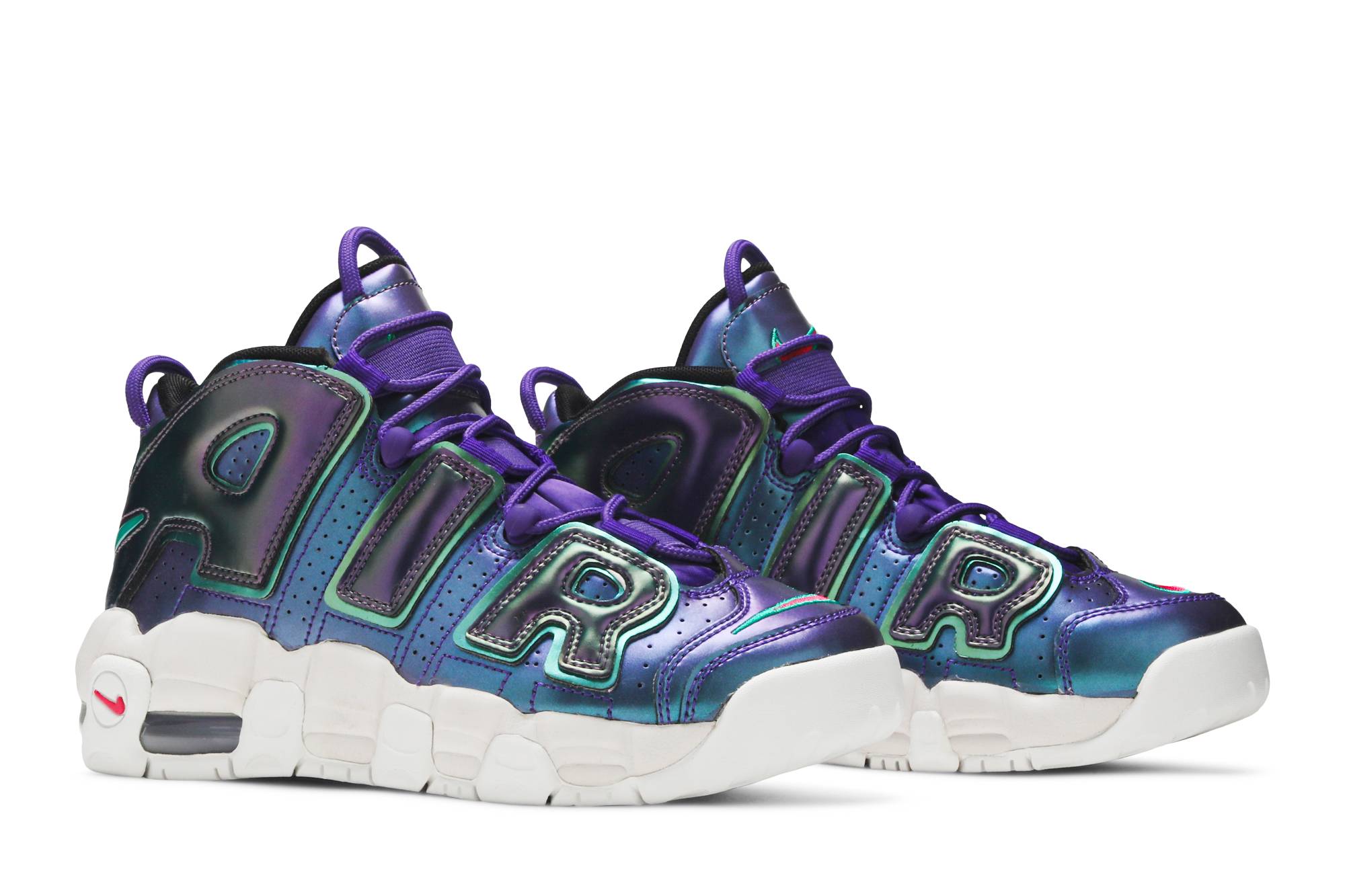 (Grade School) Nike Air More Uptempo Iridescent Purple 922845-500 - Image 8