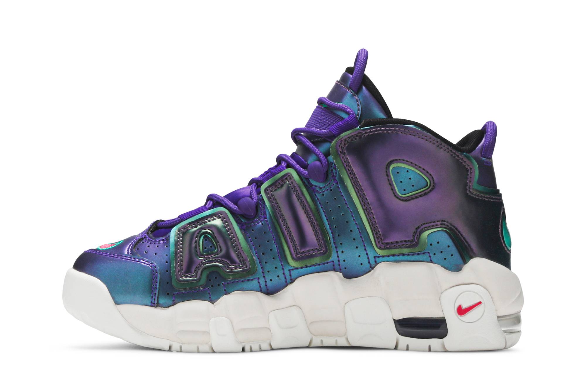 (Grade School) Nike Air More Uptempo Iridescent Purple 922845-500 - Image 3