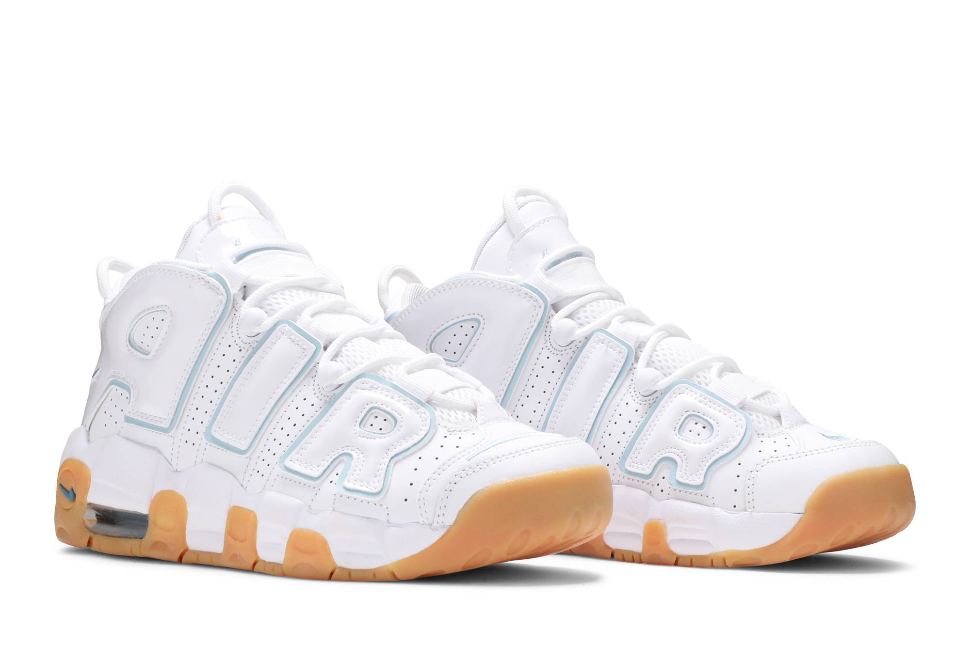 (Grade School) Nike Air More Uptempo 'Ocean Bliss' 415082-107 - Image 8