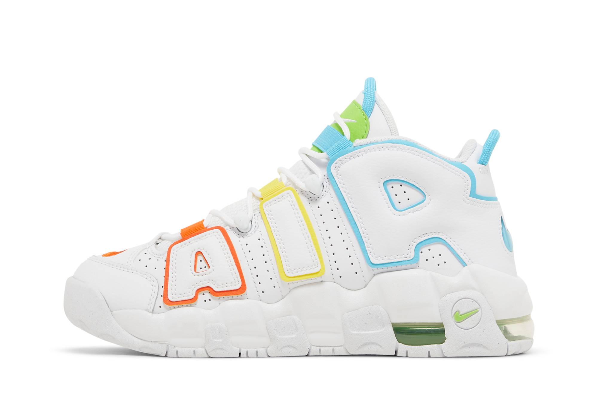 (Grade School) Nike Air More Uptempo White Rainbow FJ4624-100 Coiloa - Image 10