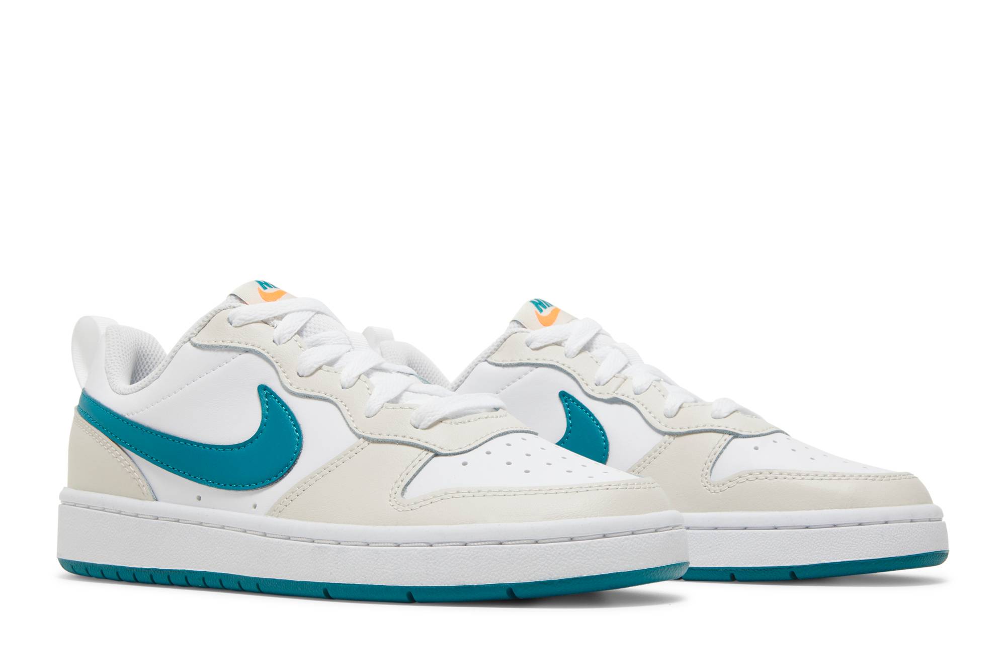 (Grade School) Nike Court Borough Low 2 'Cream Teal' BQ5448-017 - Image 15