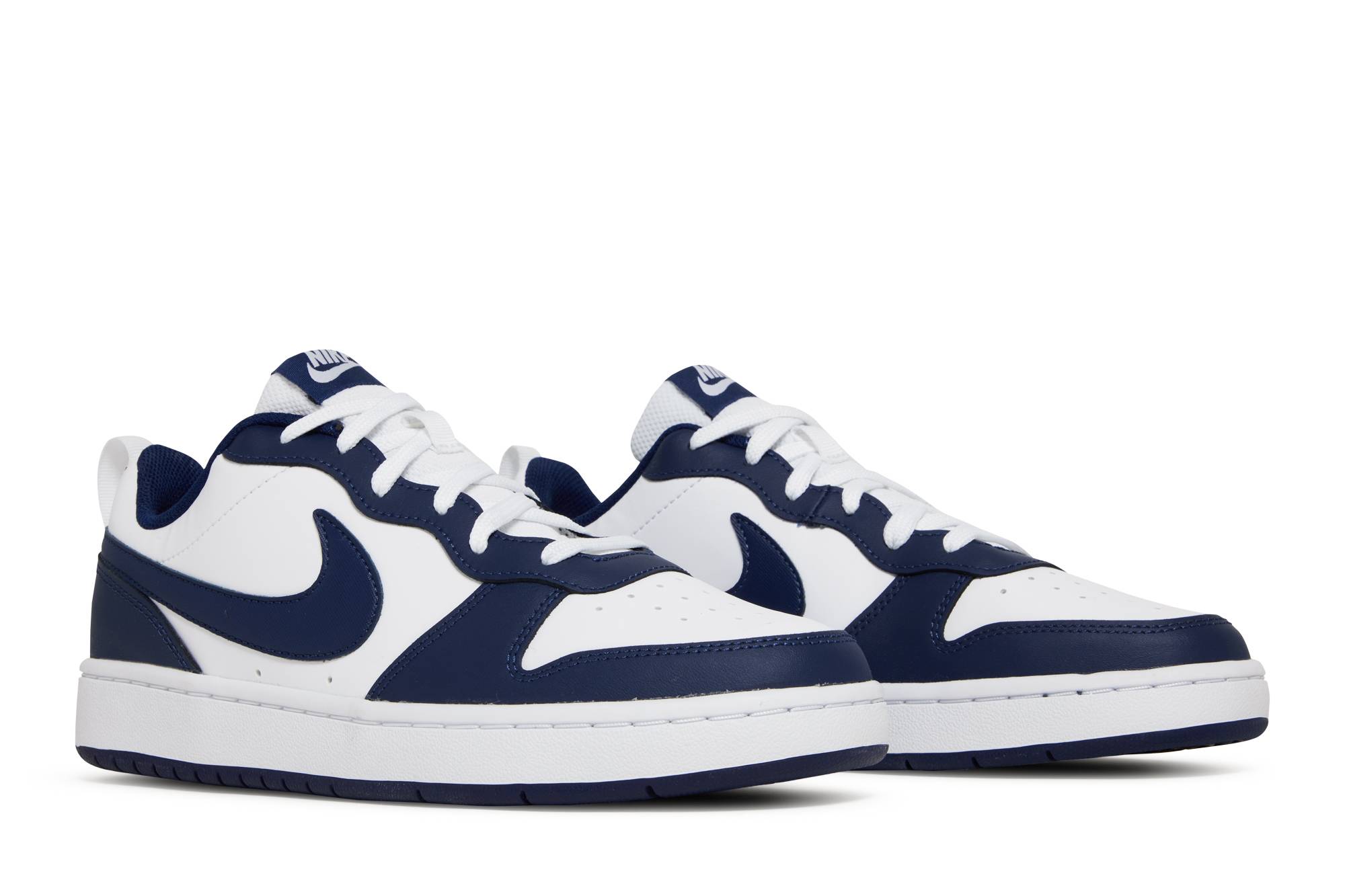 (Grade School) Nike Court Borough Low 2 'White Blue Void' BQ5448-107 - Image 8