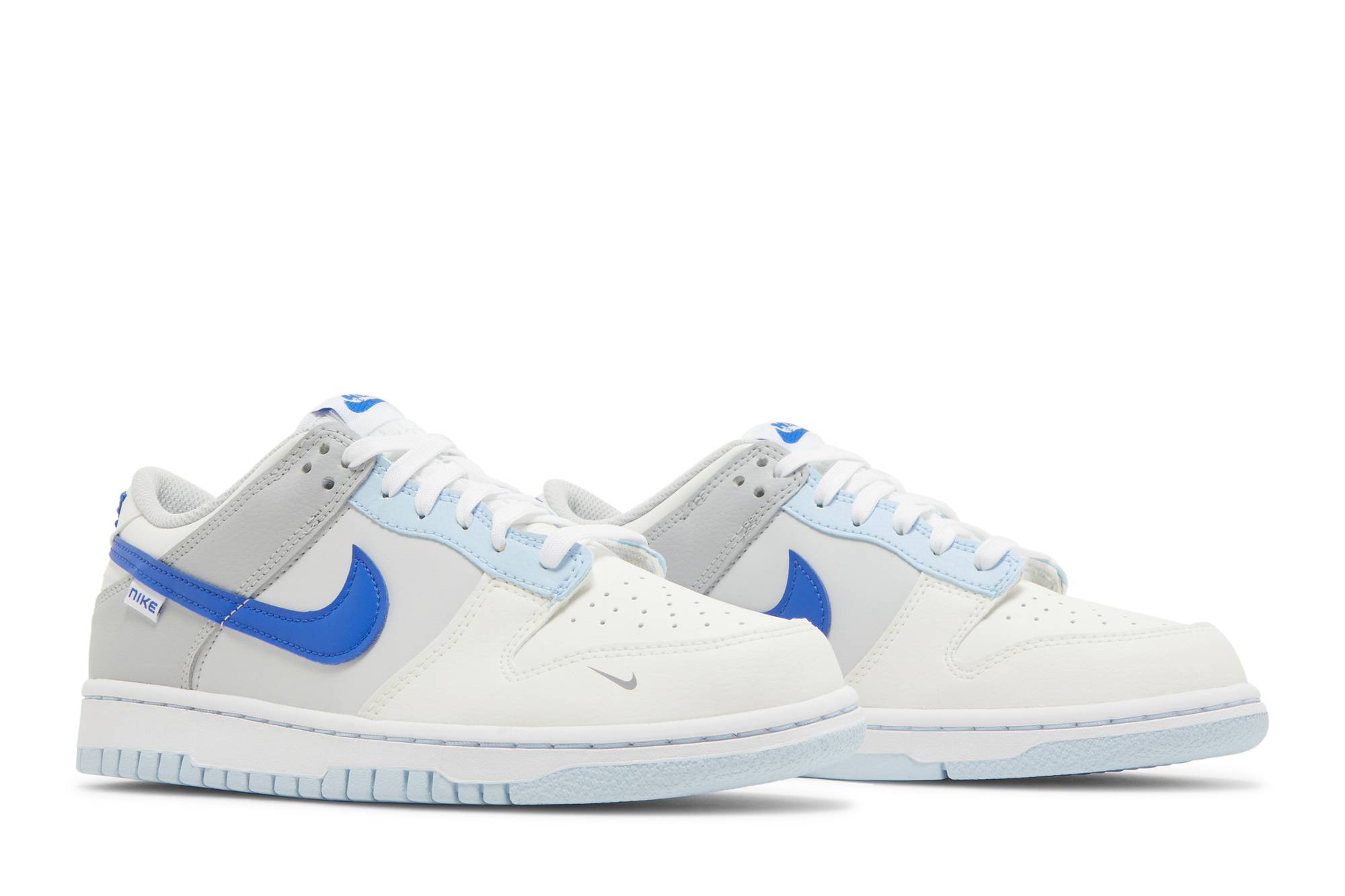 (Grade School) Nike Dunk Low 'Ivory Hyper Royal' FB1843-141 – Image 8