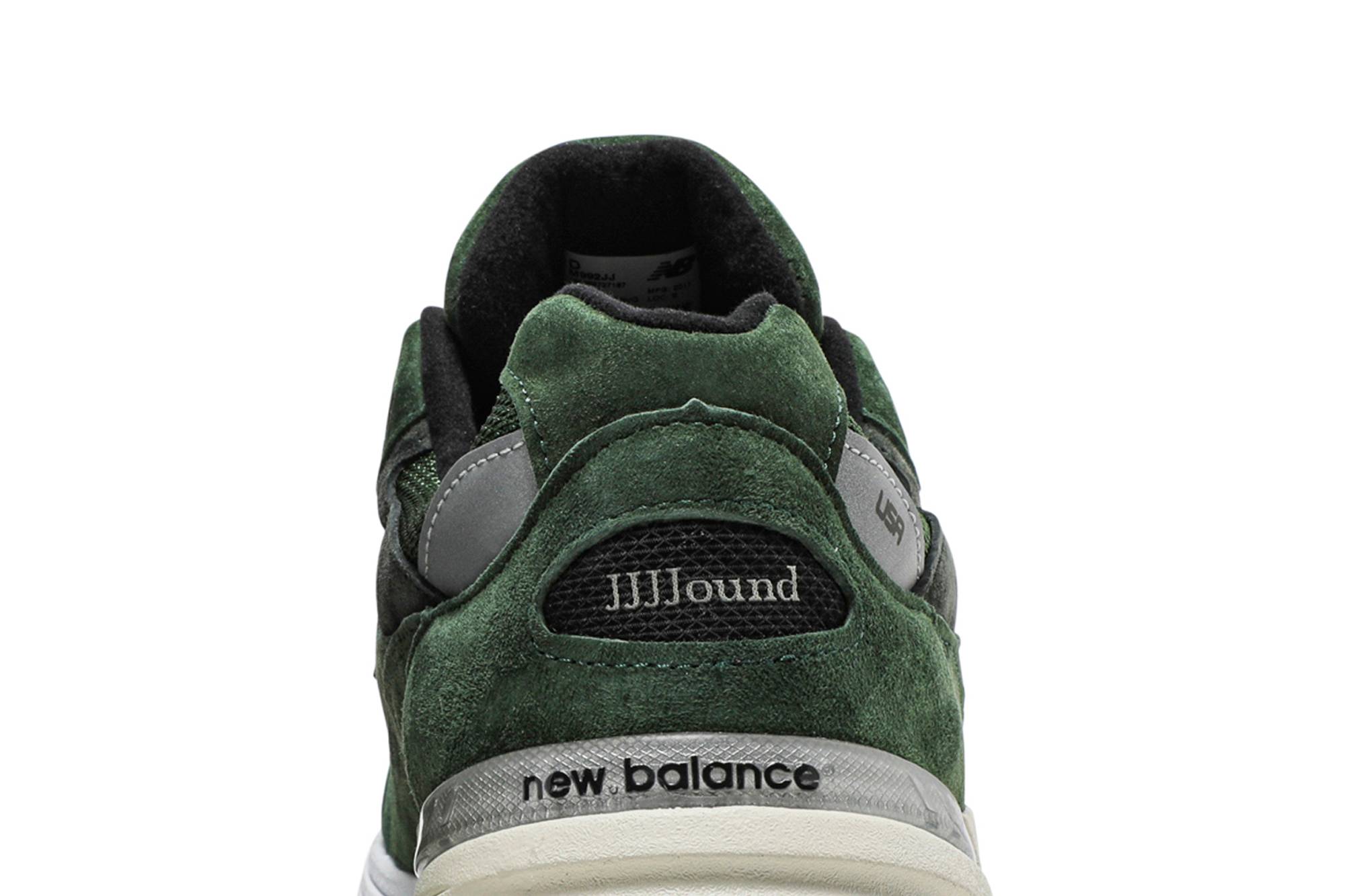 JJJJound x New Balance 992 Made in USA Mossy Green M992JJ Coiloa - Image 7