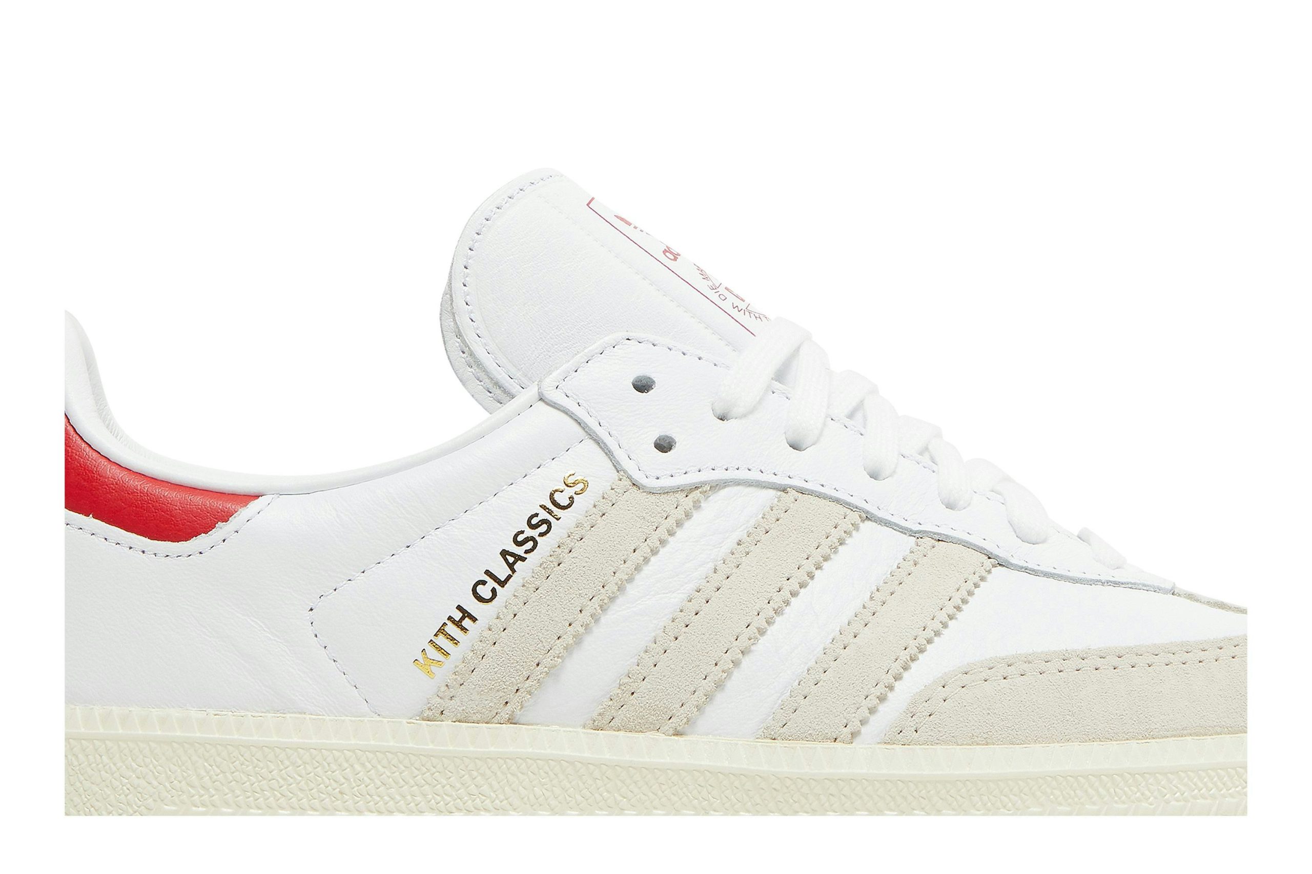 KITH x adidas Samba OG 'Classics Program - White Red' GY2544 - Image 7