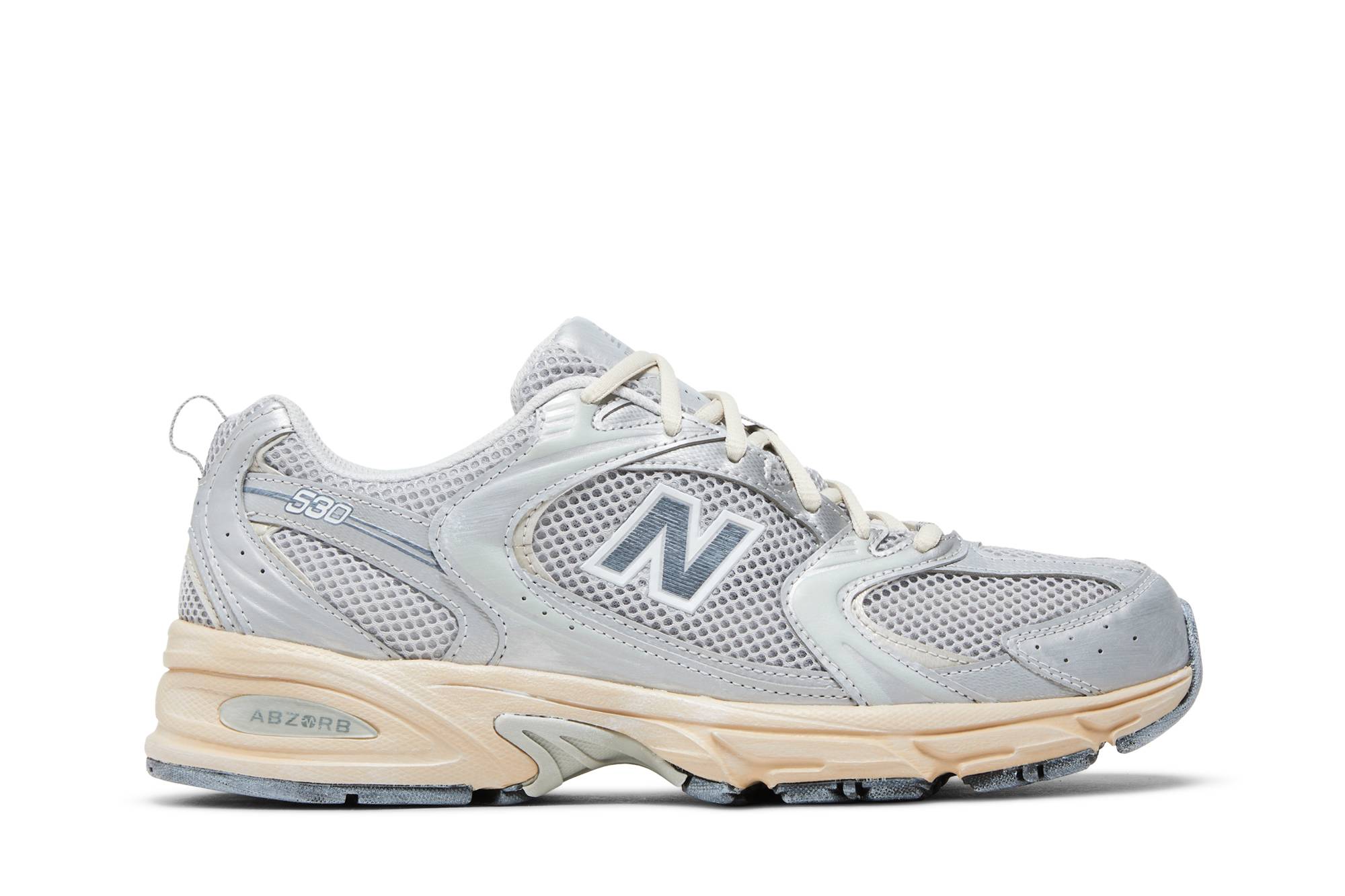 New Balance 530 White Silver Metallic MR530VS Moroen