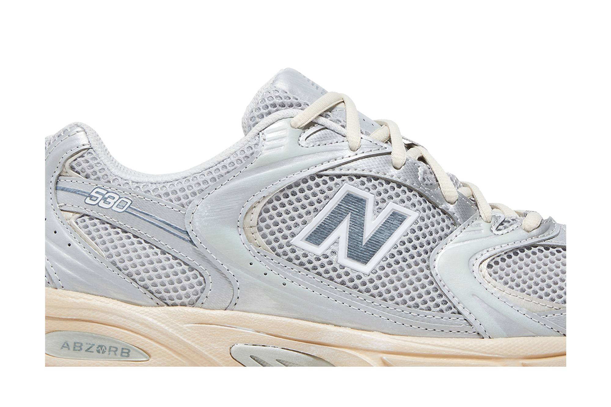 New Balance 530 White Silver Metallic MR530VS Moroen - Image 2