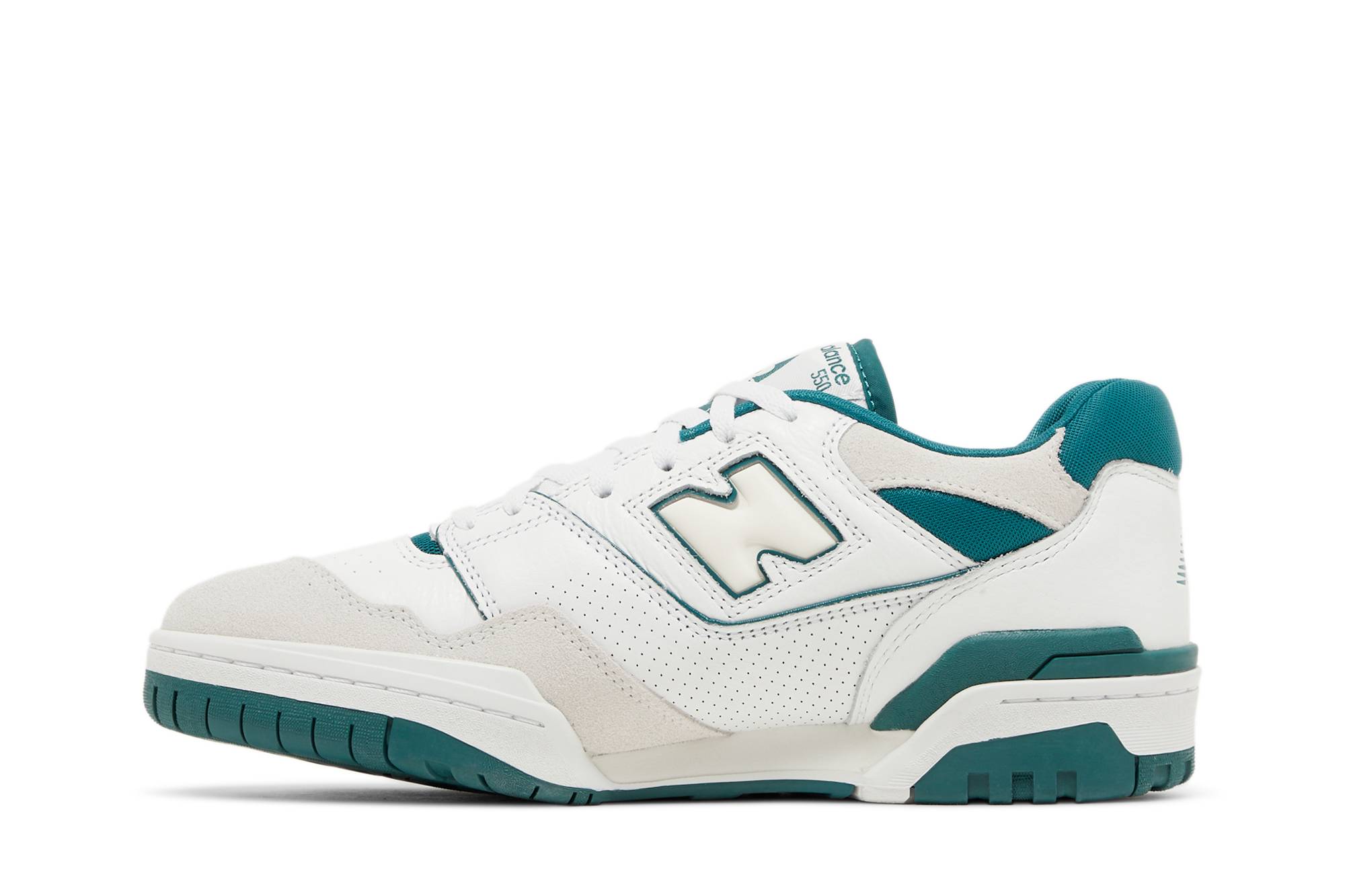 New Balance 550 White Vintage Teal BB550STA Moroen - Image 3