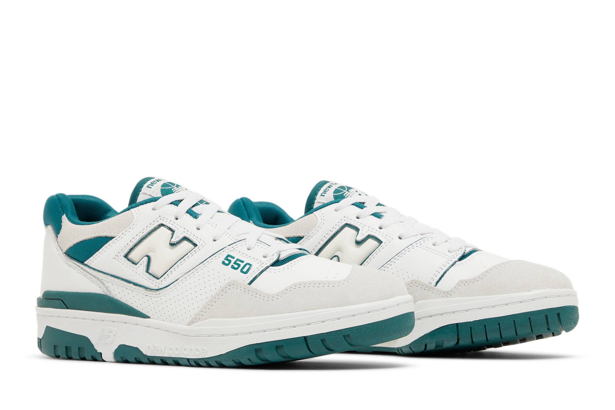 New Balance 550 White Vintage Teal BB550STA Moroen - Image 8