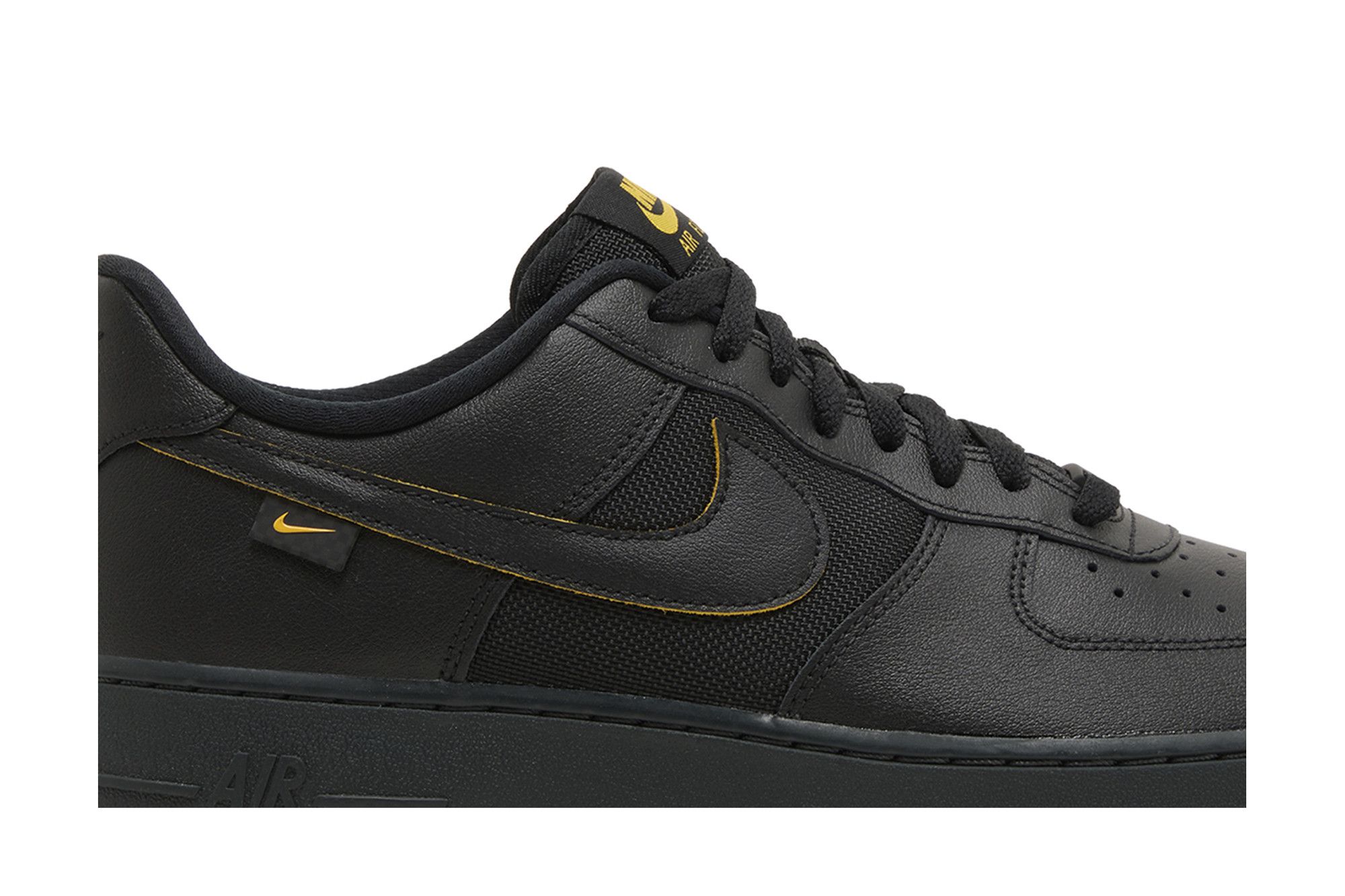 Nike Air Force 1 '07 'Black University Gold' FZ4617-001 - Image 2