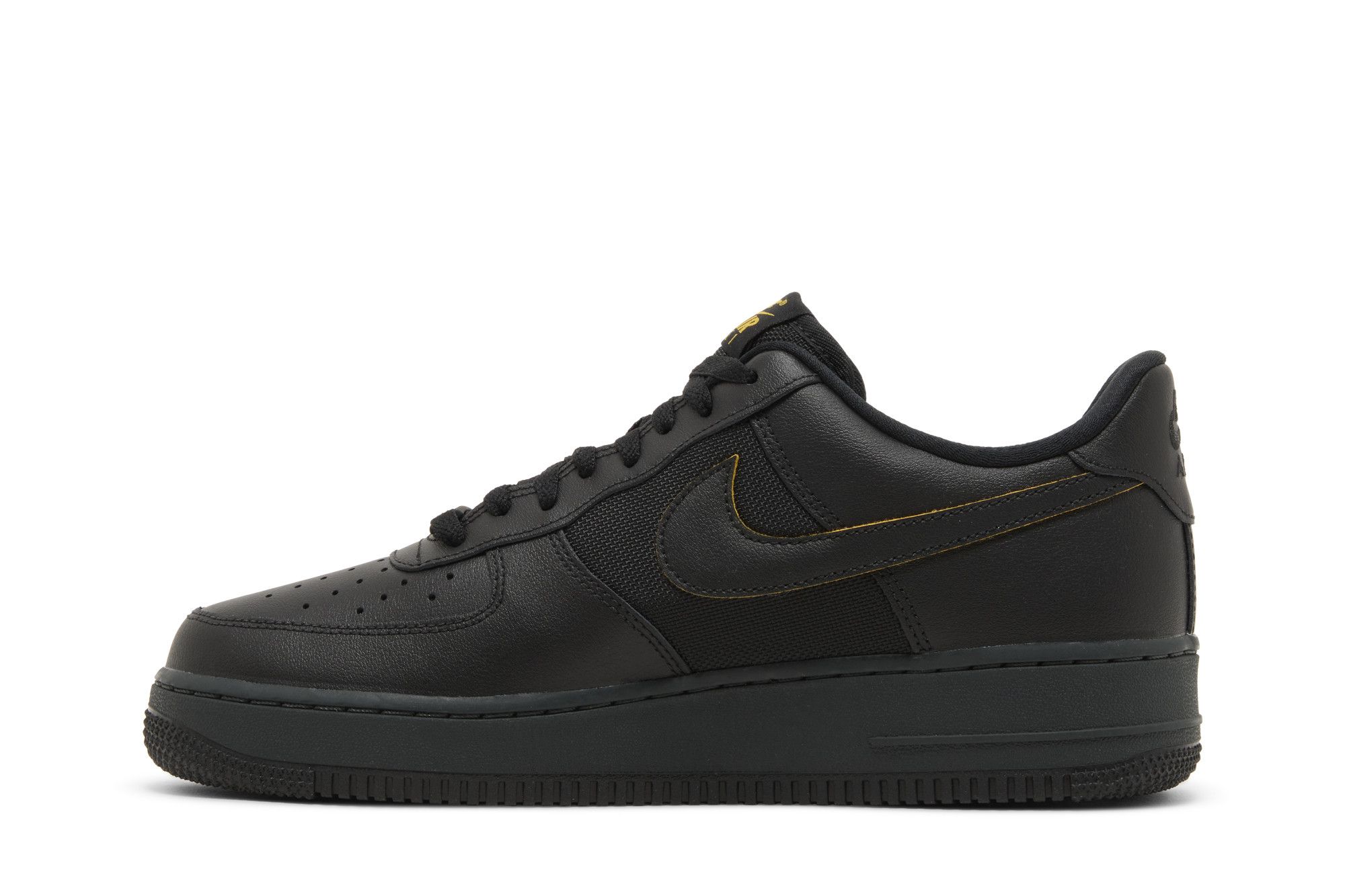 Nike Air Force 1 '07 'Black University Gold' FZ4617-001 - Image 3