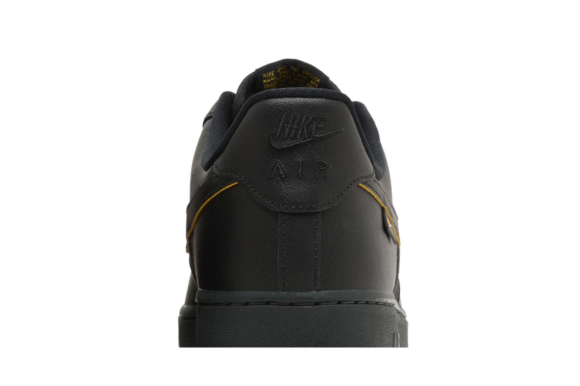 Nike Air Force 1 '07 'Black University Gold' FZ4617-001 - Image 7