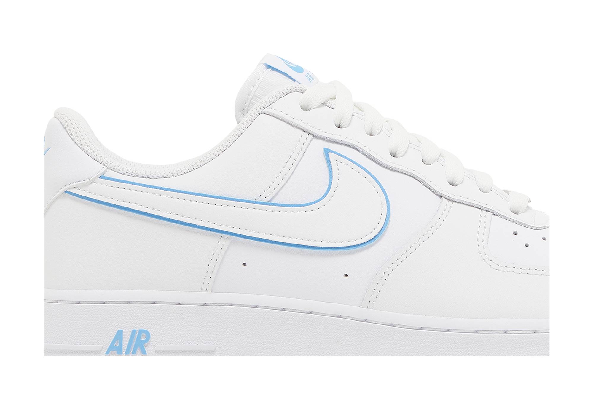 Nike Air Force 1 '07 Low White University Blue Sole DV0788-101 - Image 2