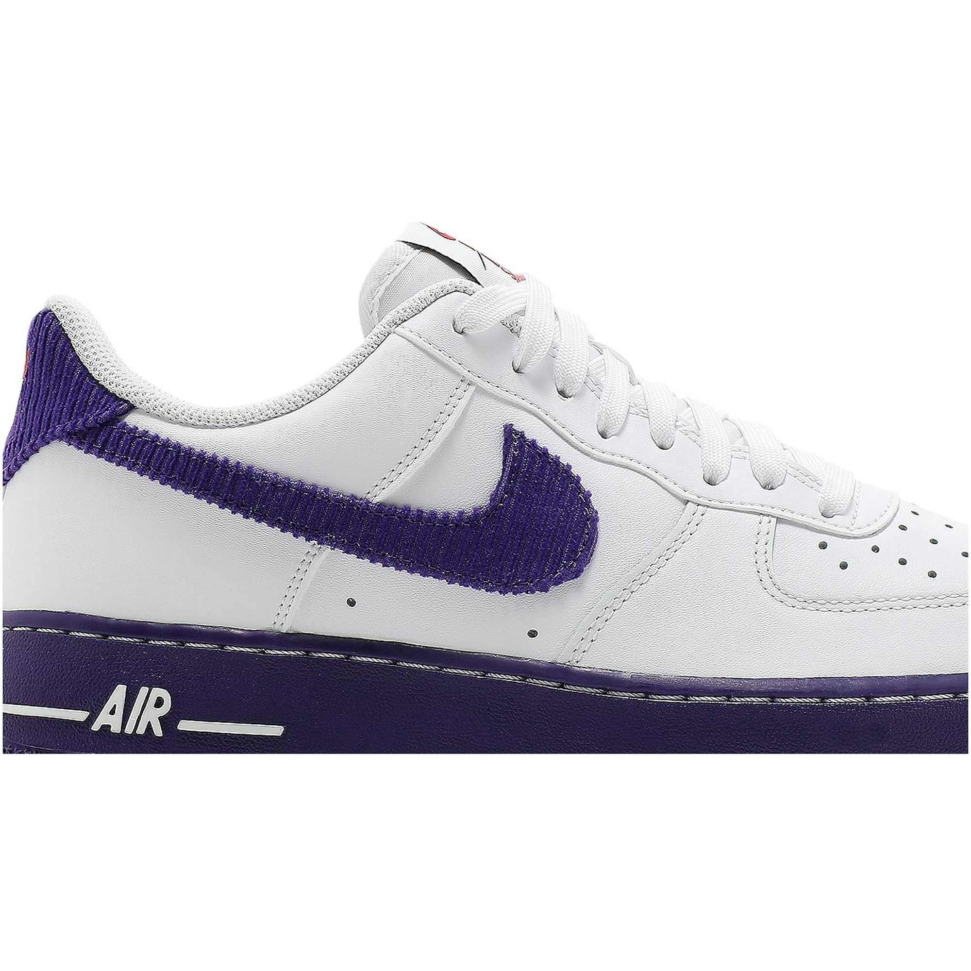 Nike Air Force 1 07 LV8 EMB White Court Purple DB0264-100 Moroen - Image 2