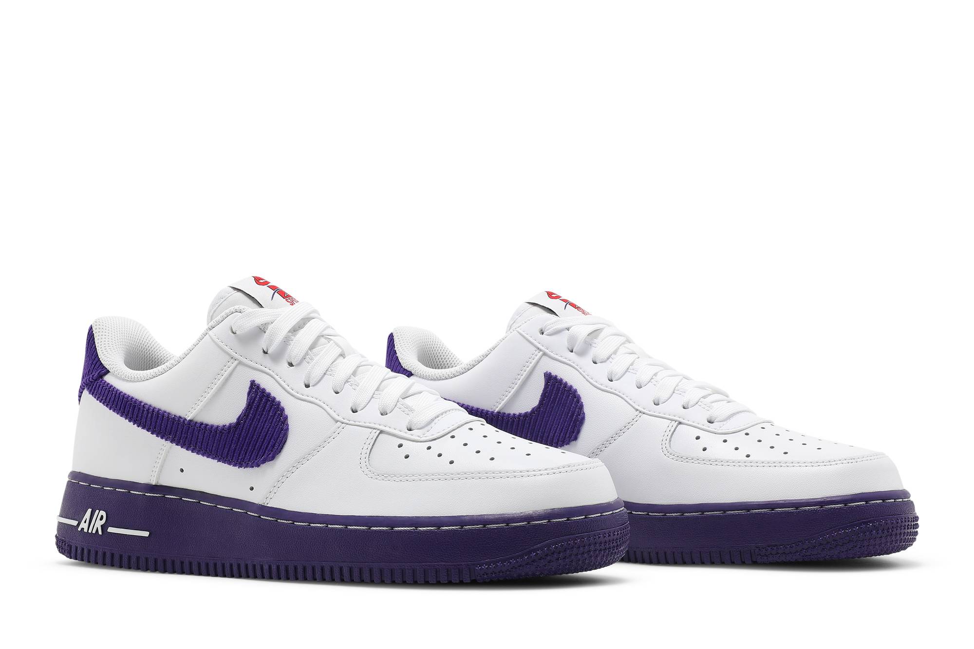 Nike Air Force 1 07 LV8 EMB White Court Purple DB0264-100 Moroen - Image 15