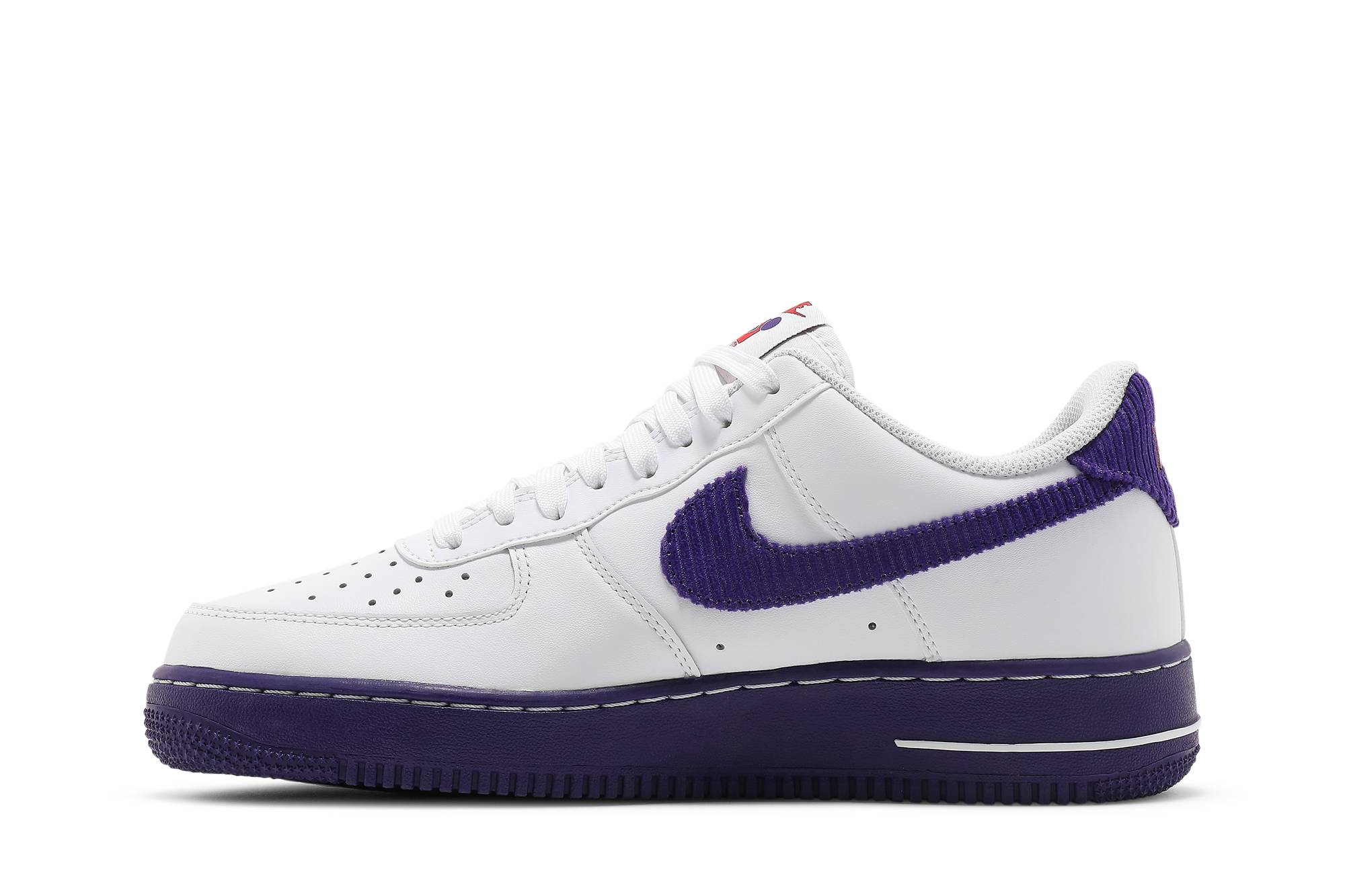 Nike Air Force 1 07 LV8 EMB White Court Purple DB0264-100 Moroen - Image 10