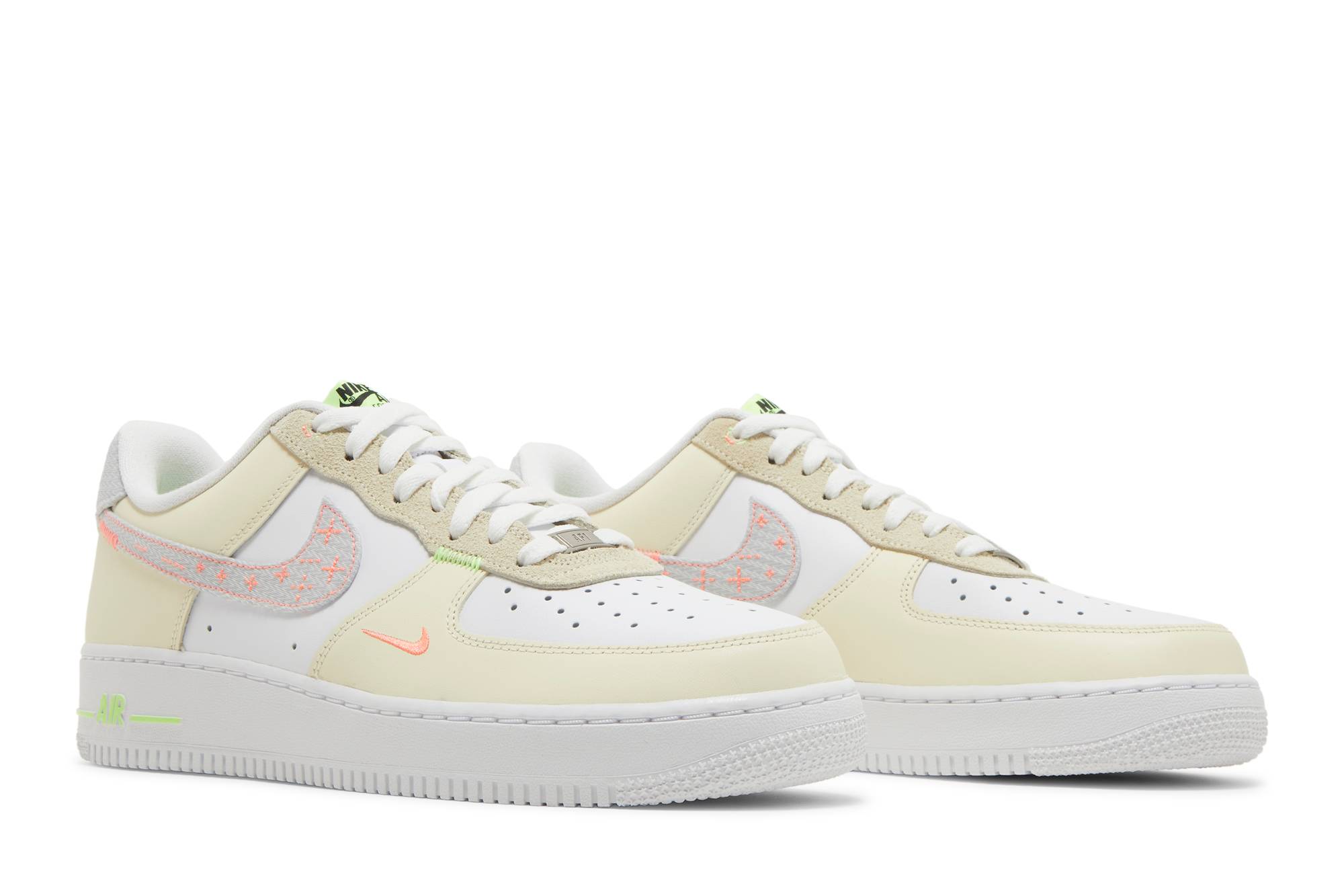 Nike Air Force 1 07 LV8 Just Stitch It - White Shade Green FB1852-111 Coiloa - immagine 8