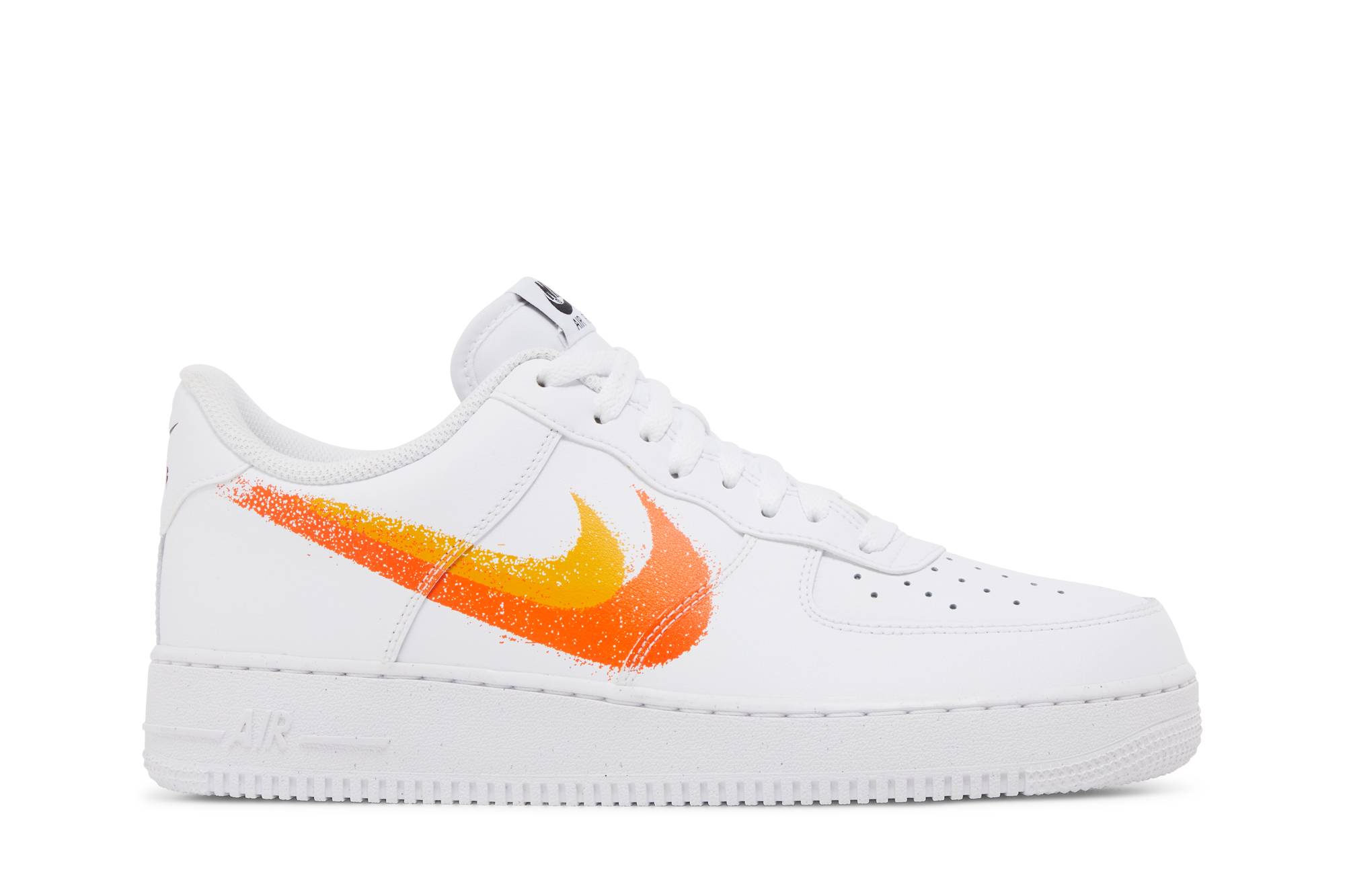 Nike Air Force 1 '07 'Spray Paint Swoosh - Safety Orange' FJ4228-100