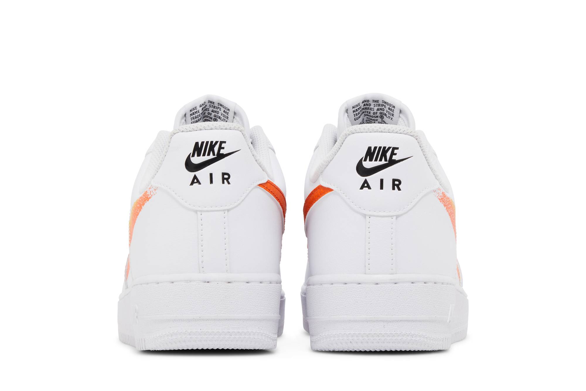 Nike Air Force 1 '07 'Spray Paint Swoosh - Safety Orange' FJ4228-100 - Image 6