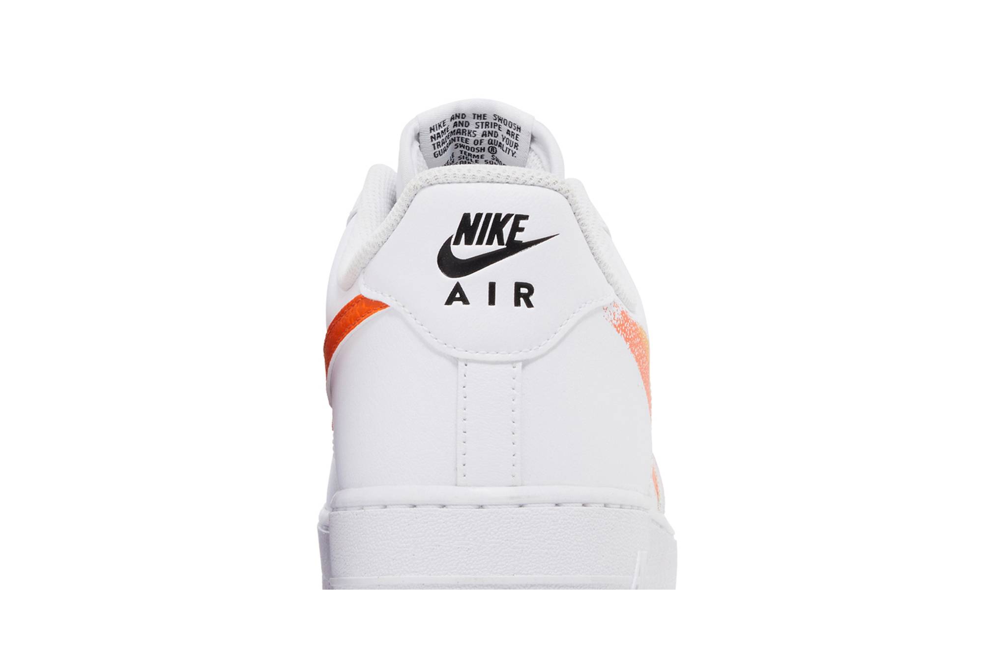 Nike Air Force 1 '07 'Spray Paint Swoosh - Safety Orange' FJ4228-100 - Image 7