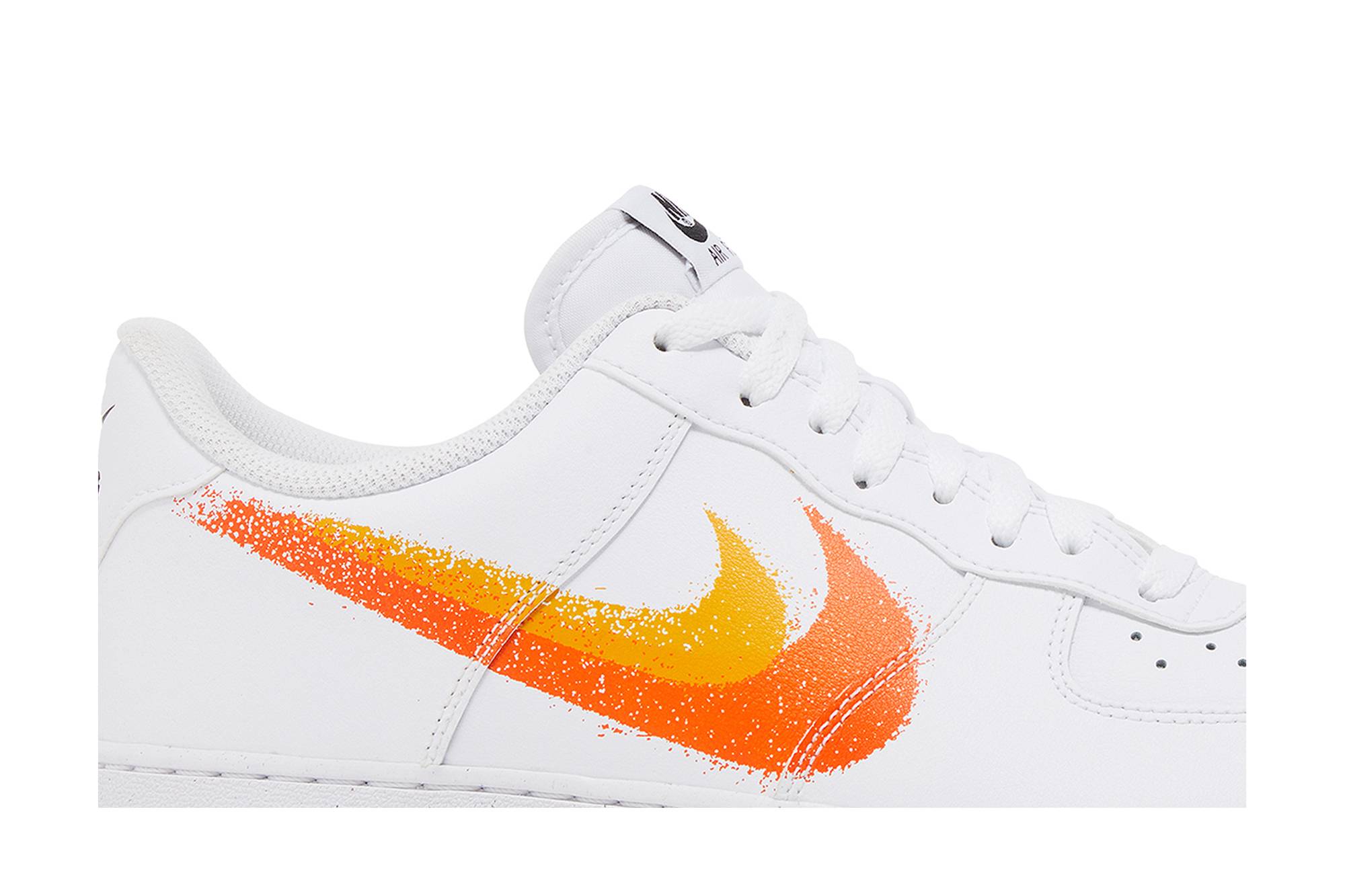 Nike Air Force 1 '07 'Spray Paint Swoosh - Safety Orange' FJ4228-100 - Image 2