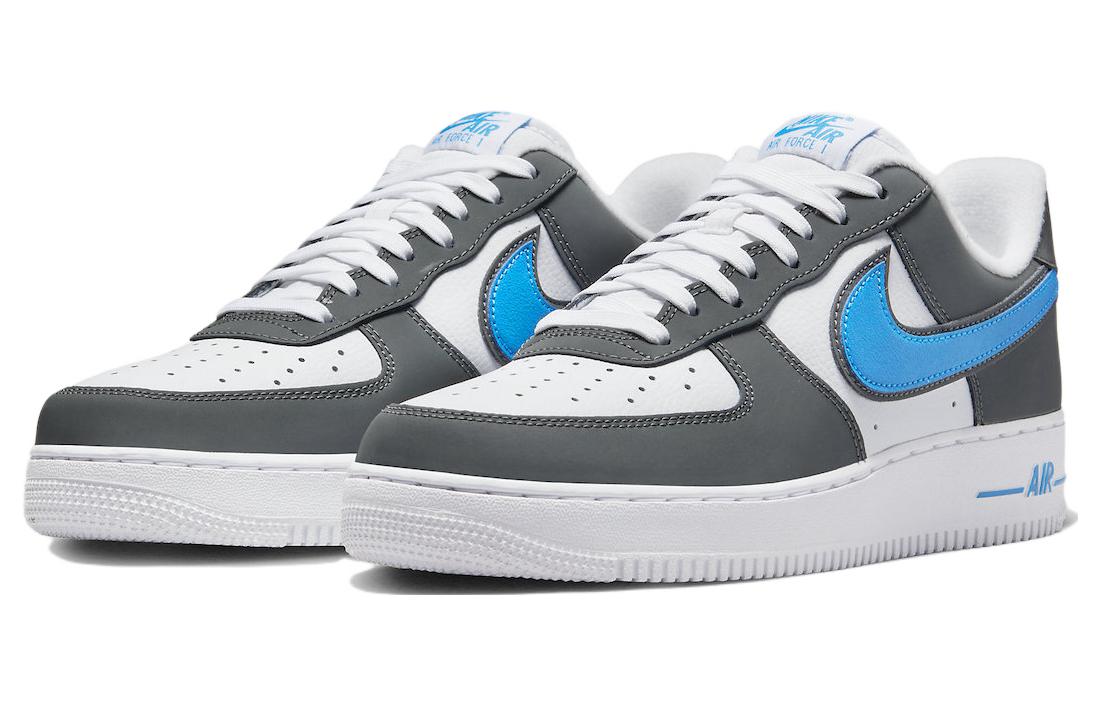 Nike Air Force 1 07 White Grey Photo Blue FB3360-100 Moroen - Image 3