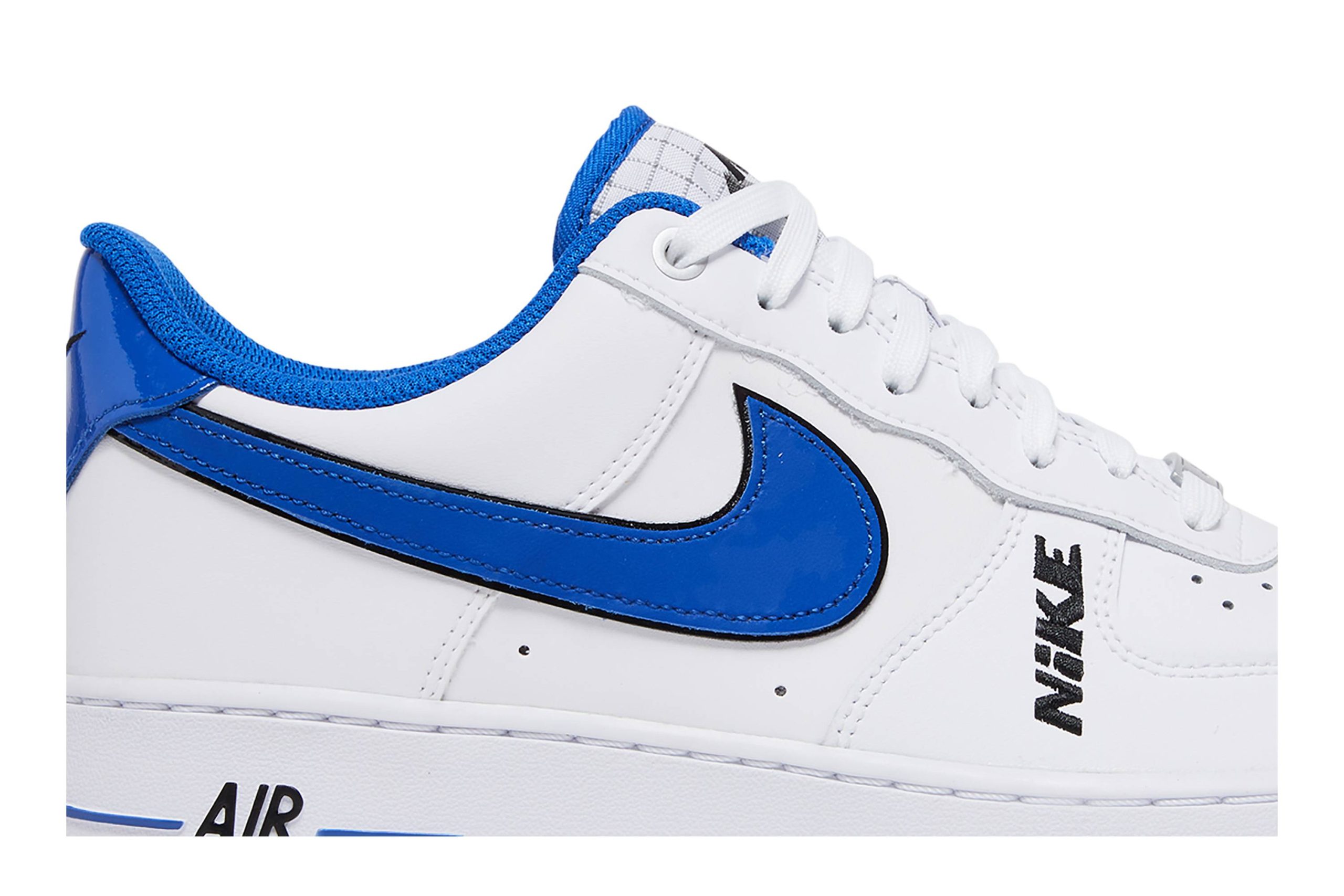 Nike Air Force 1 Low 07 LV8 Motocross White Royal Blue Black DC8873-100 Moroen - Image 2