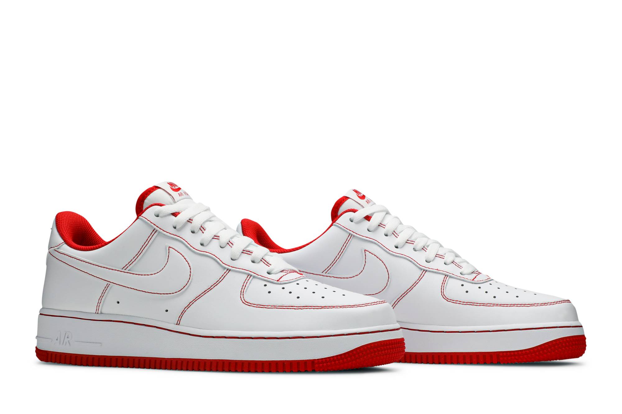 Nike Air Force 1 Low '07 'White University Red' CV1724-100 - Image 12