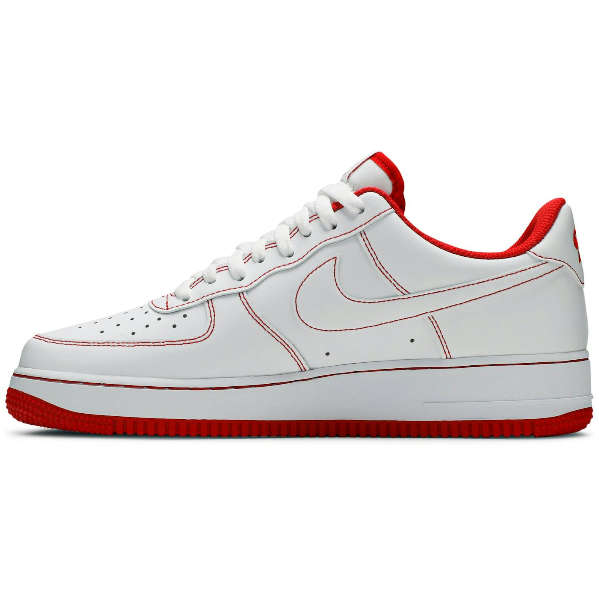 Nike Air Force 1 Low '07 'White University Red' CV1724-100 - Image 3