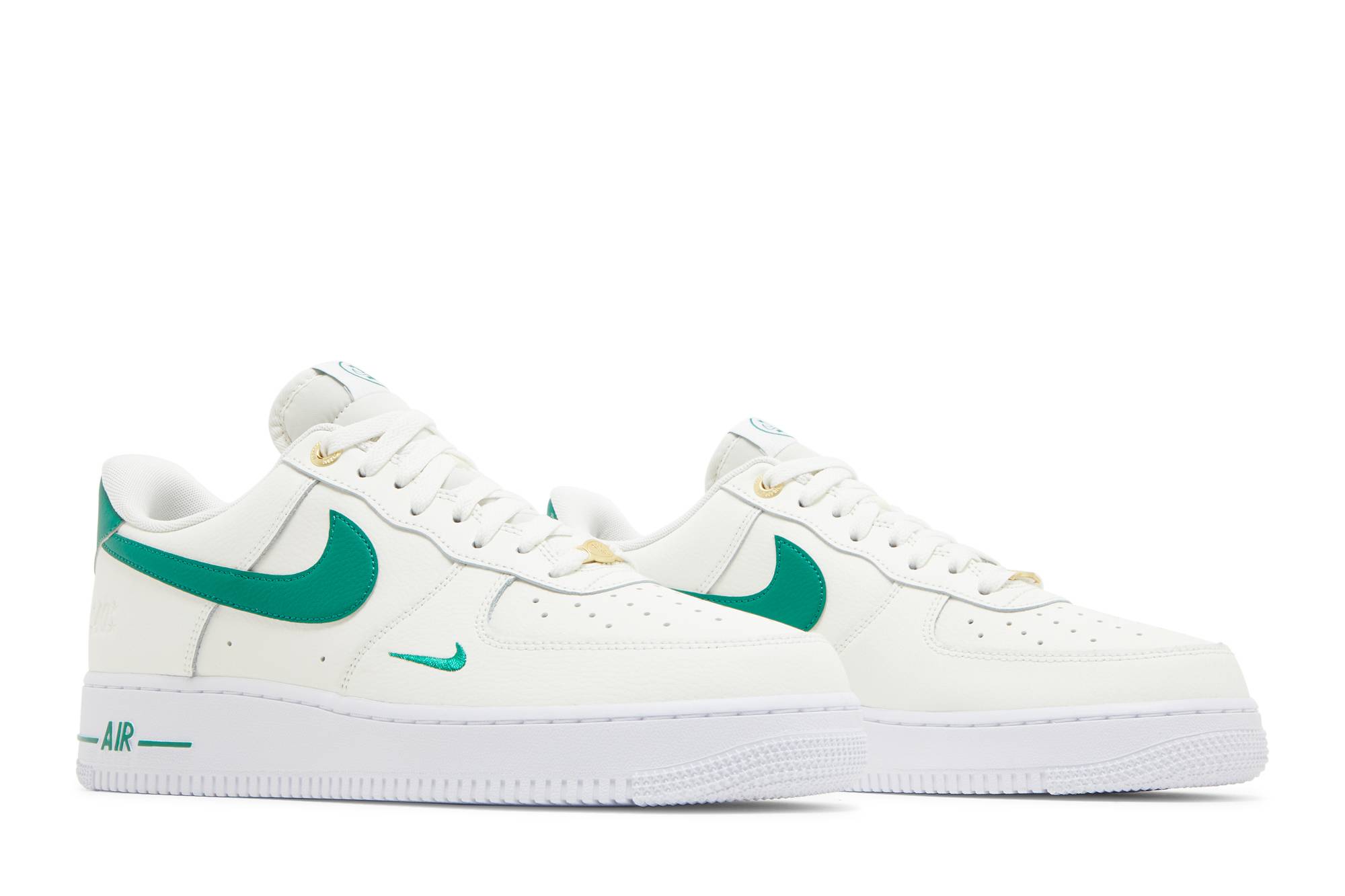 Nike Air Force 1 Low Sail/Malachite-White-Metallic Gold DQ7658-101 Coiloa - Image 8