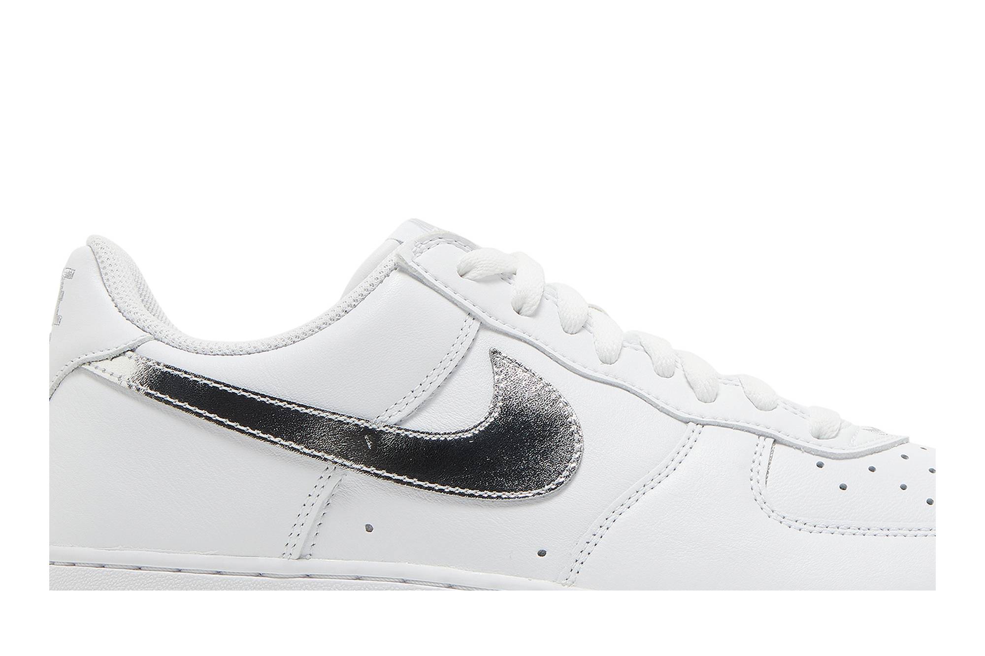 Nike Air Force 1 Low Silver Swoosh DZ6755-100 Moroen - Image 2