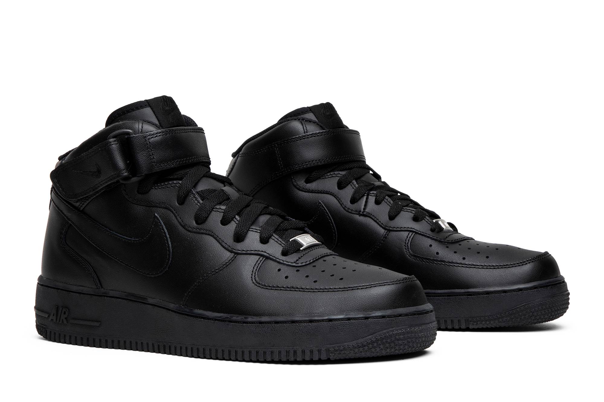 Nike Air Force 1 Mid '07 'Triple Black' 315123-001 - Image 8