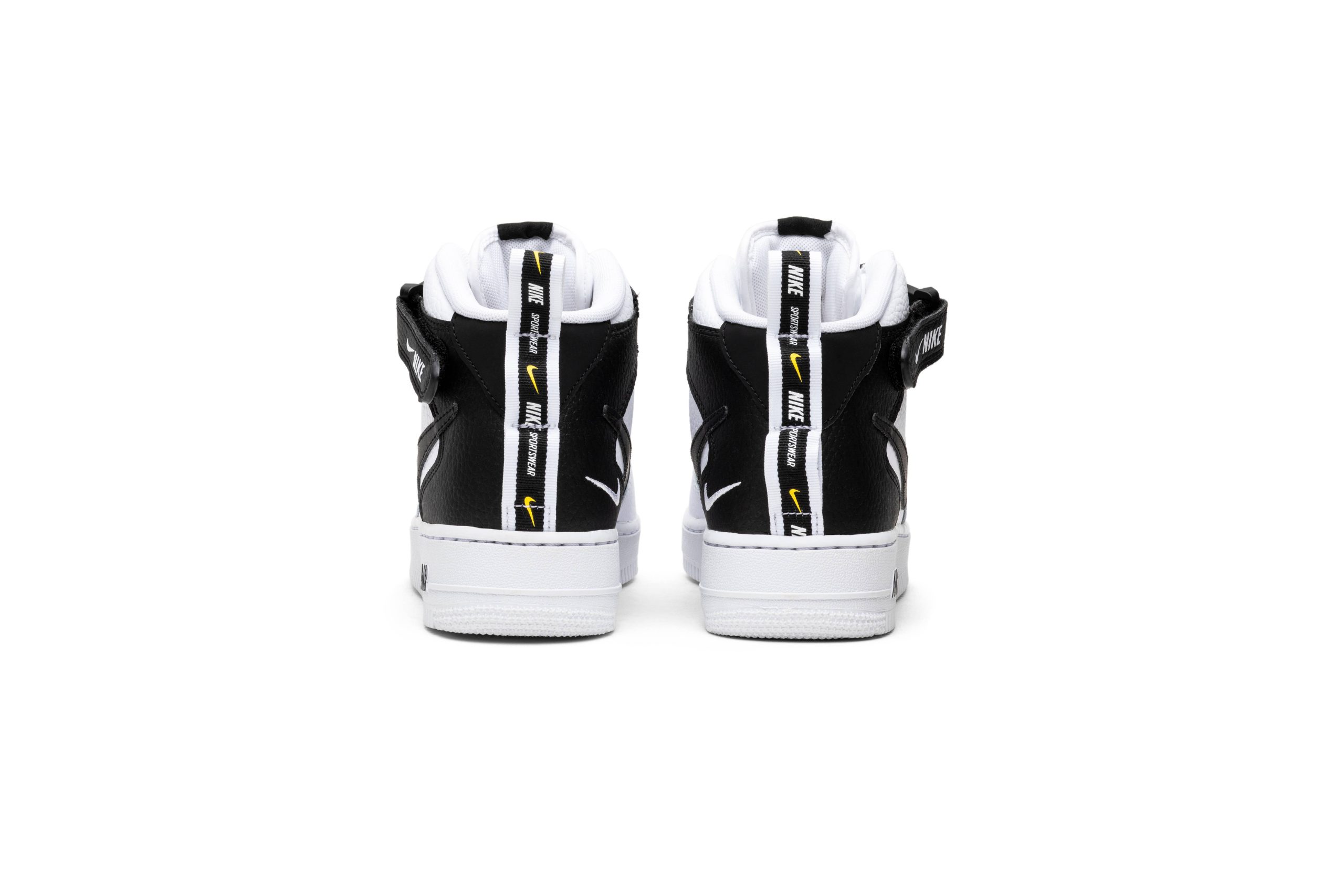 Nike Air Force 1 Mid Utility White Black 804609-103 Moroen - Image 13