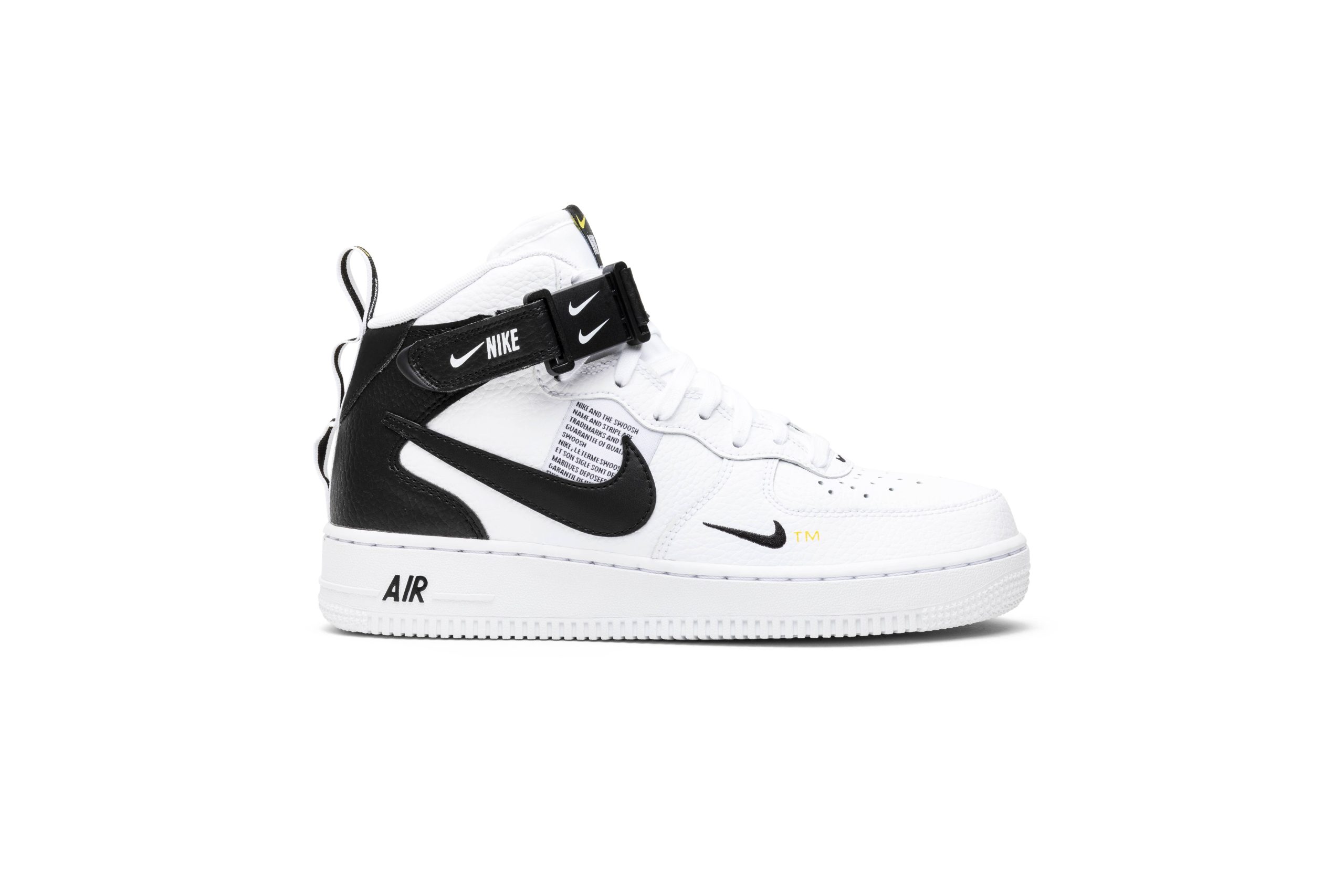 Nike Air Force 1 Mid Utility White Black 804609-103 Simpleartly Store