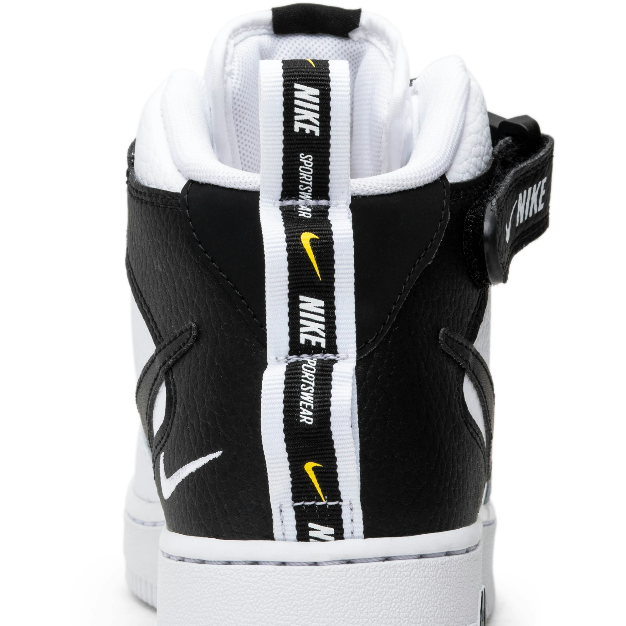 Nike Air Force 1 Mid Utility White Black 804609-103 Moroen - Image 7