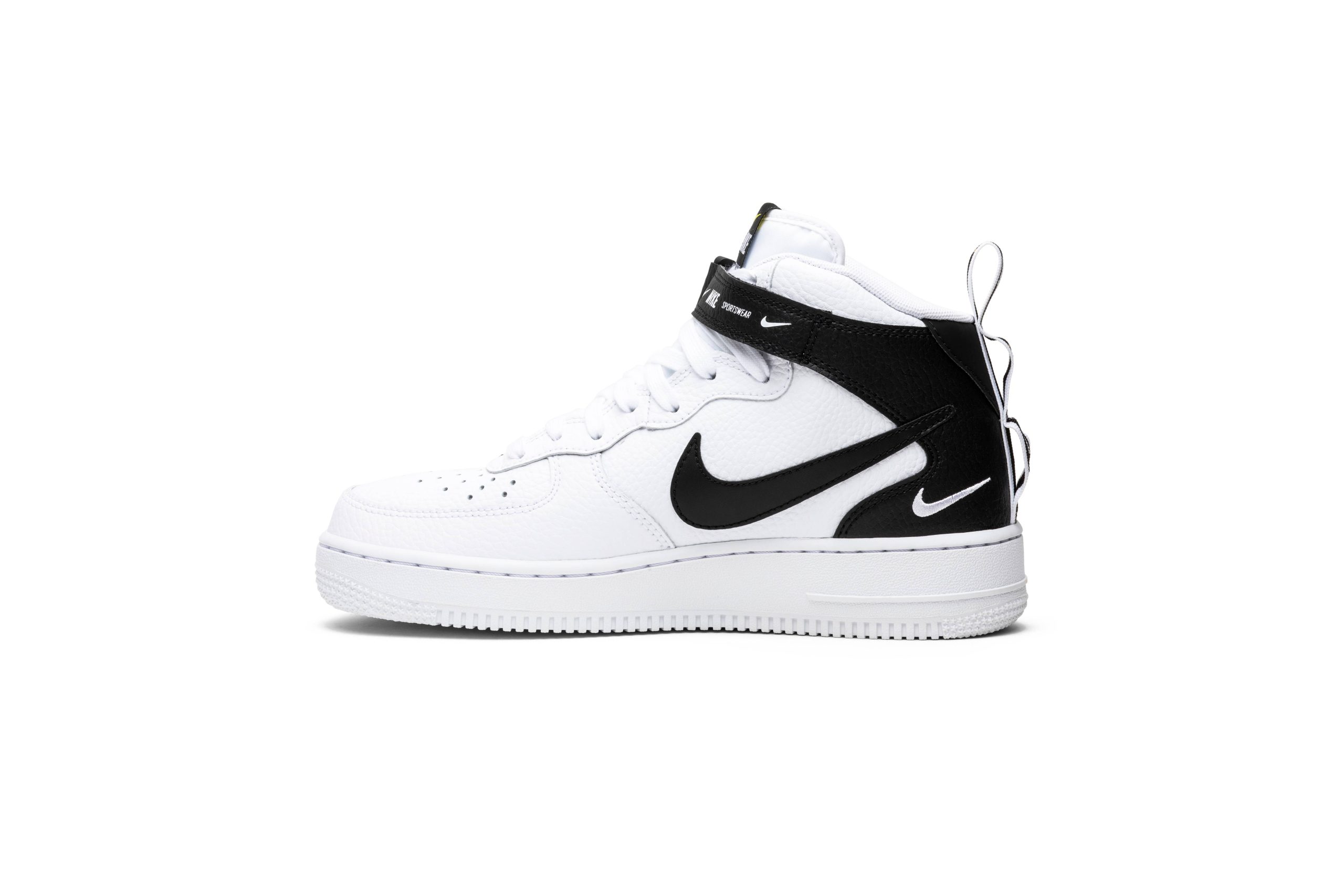 Nike Air Force 1 Mid Utility White Black 804609-103 Moroen - Image 10