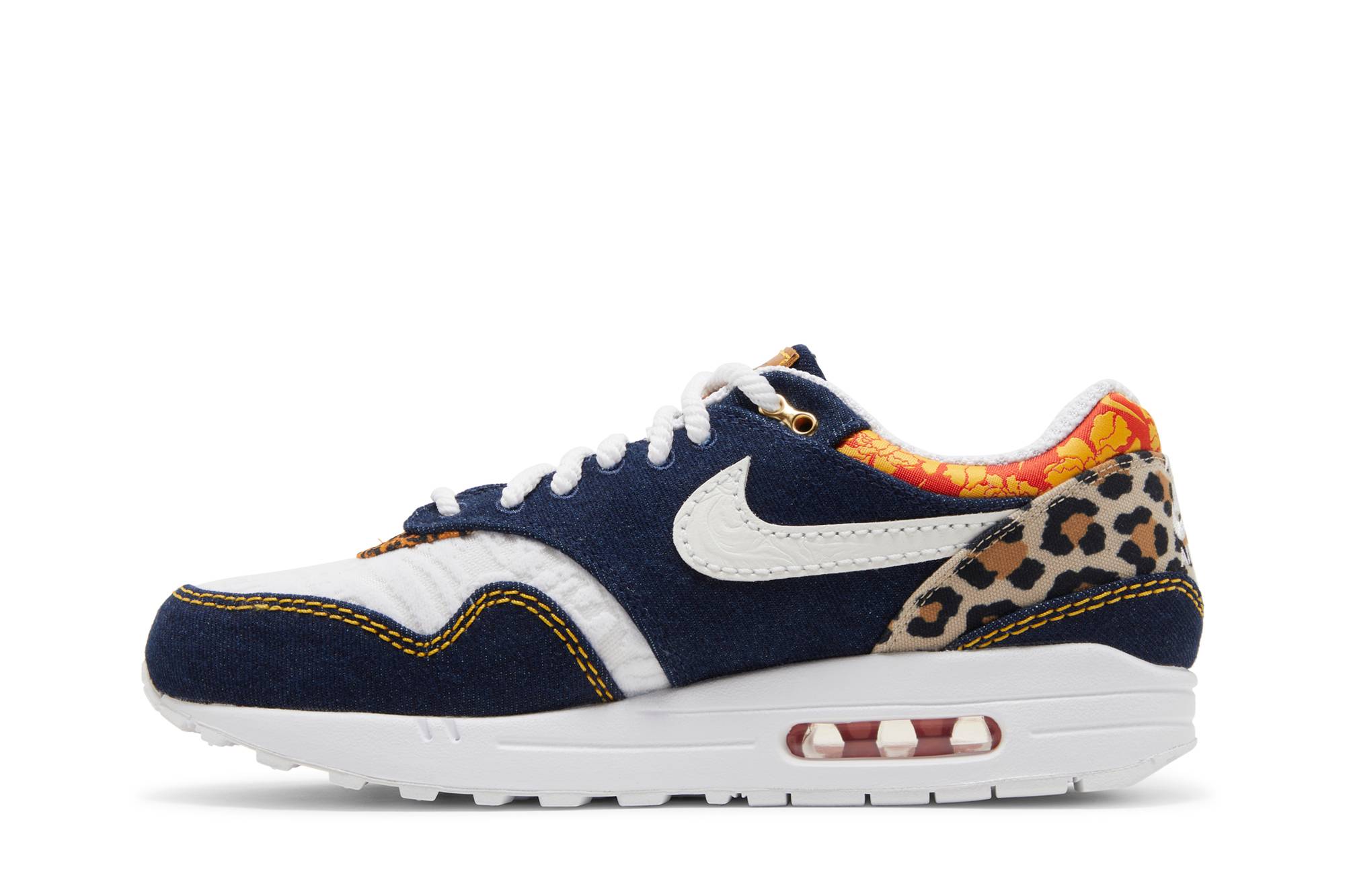 Nike Air Max 1 Premium Denim Leopard FJ4452-432 Moroen - Image 3