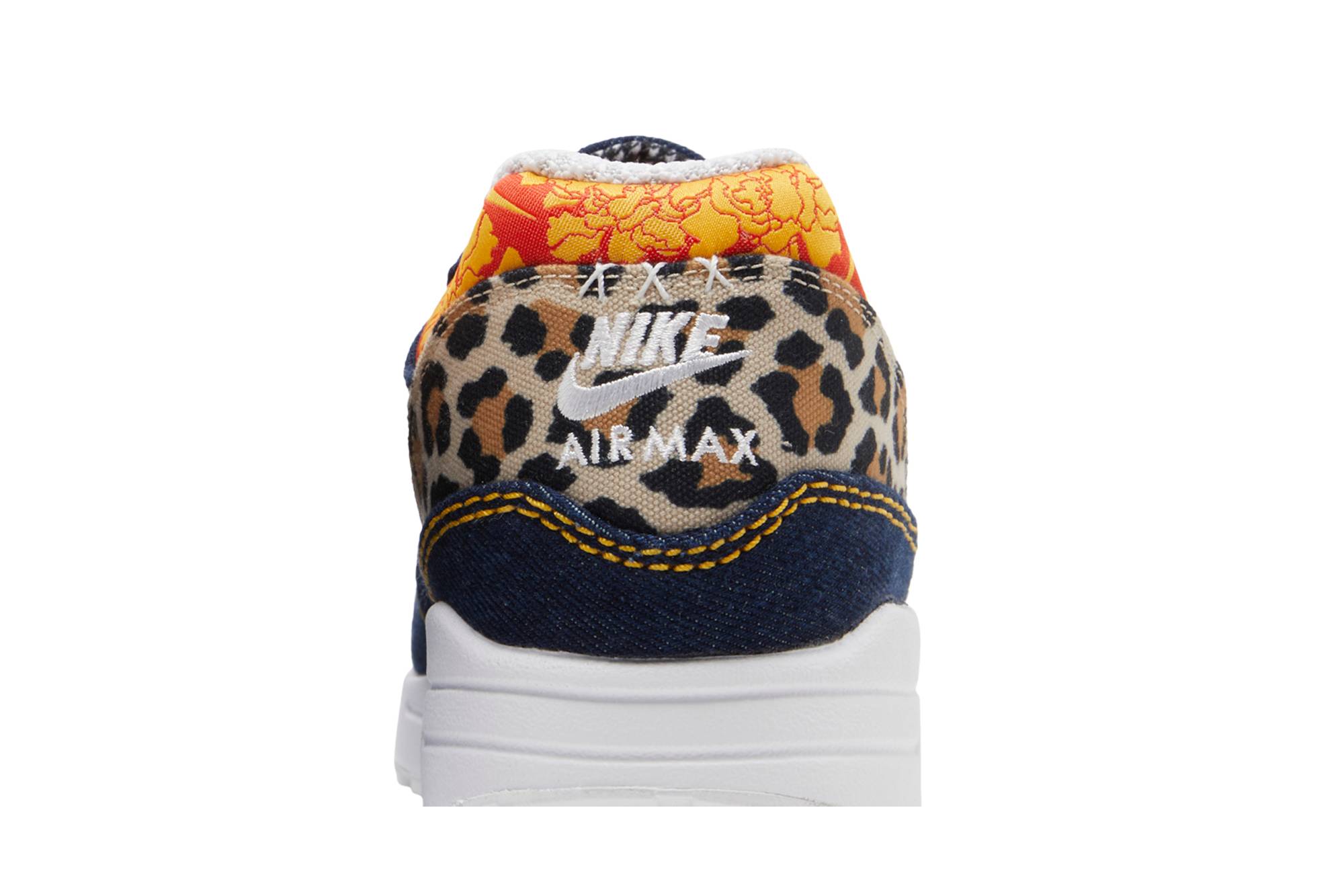 Nike Air Max 1 Premium Denim Leopard FJ4452-432 Moroen - Image 7